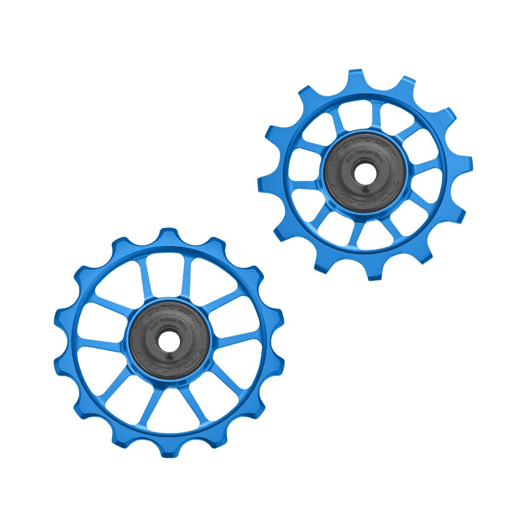 Kółeczka przerzutki TOKEN TK1724 SHIMANO, SRAM, 11s, 12s Szosa Gravel niebieski
