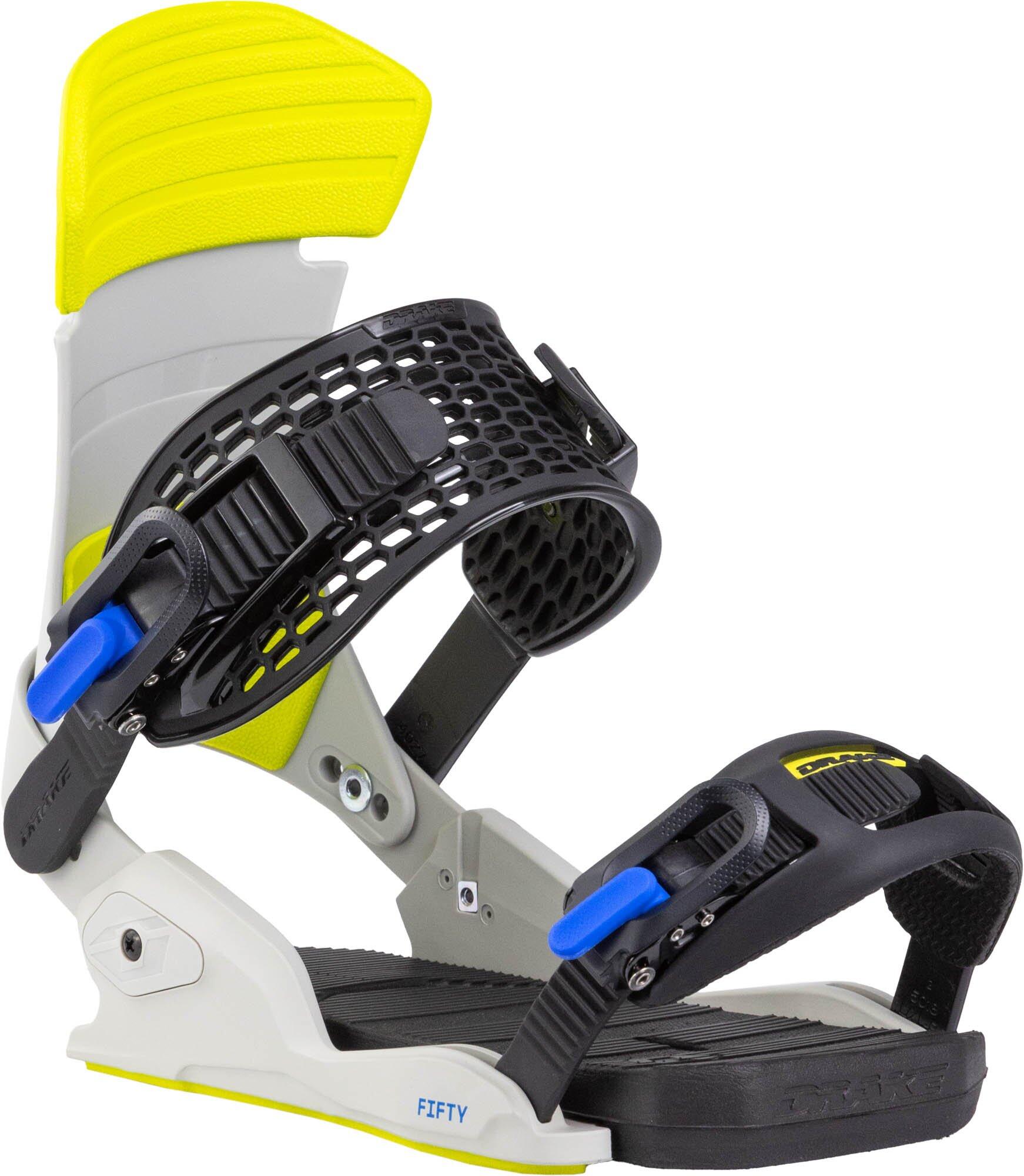 Wiązania snowboardowe DRAKE Fifty, szare/zielone, męskie