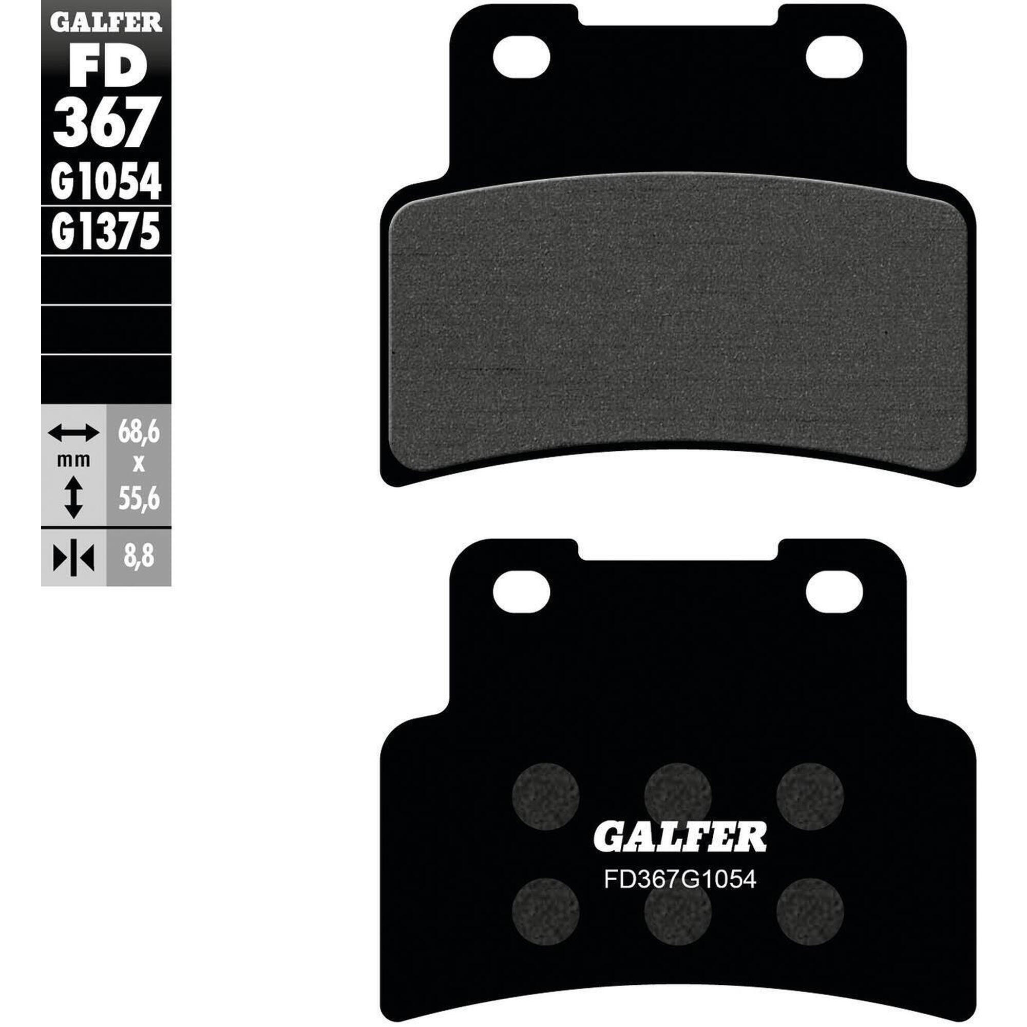 Klocki hamulcowe GALFER FD367 (G1054) Organic Street