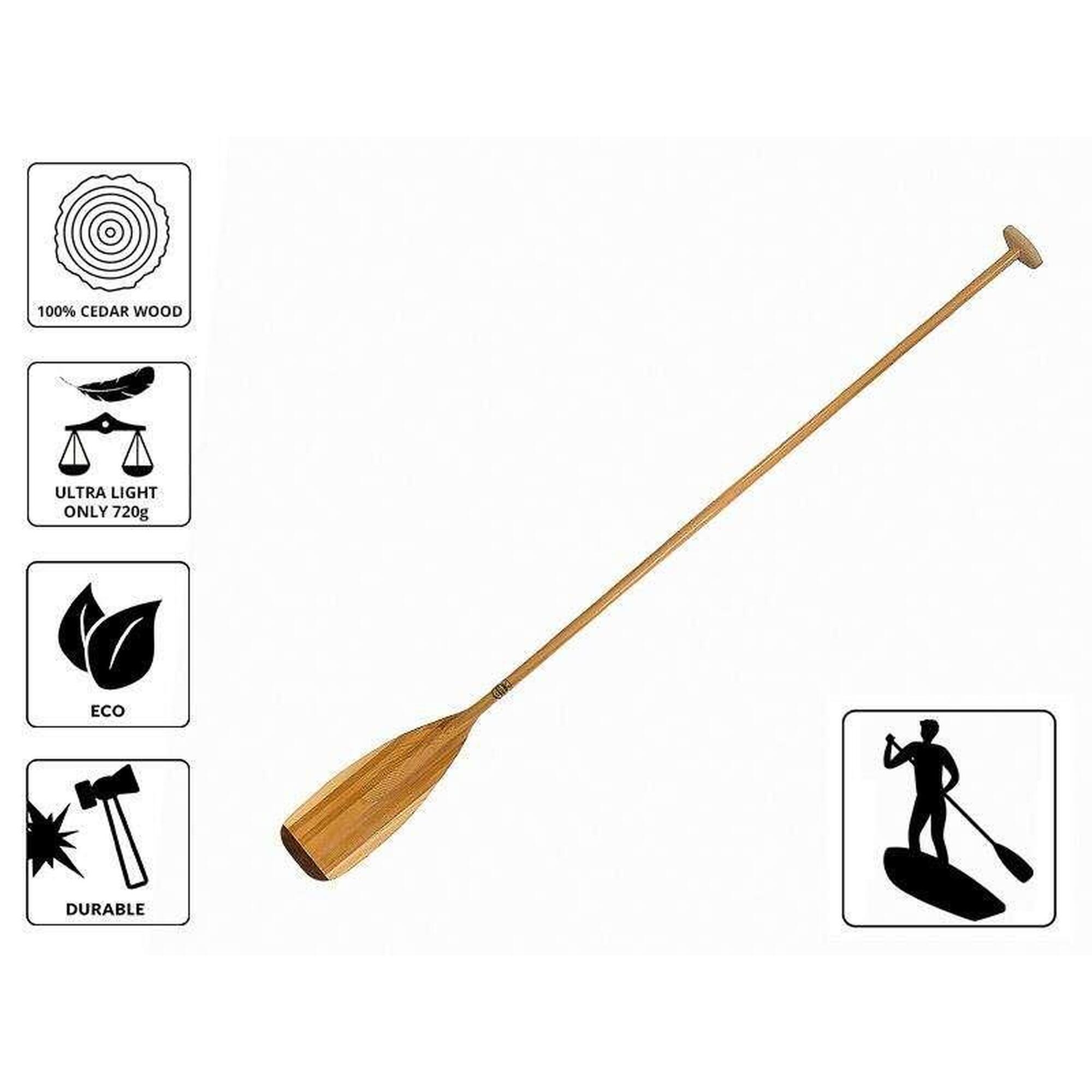 Wiosło SUP John Paddle Cedar Cedrowe Docinane 205cm 205 cm