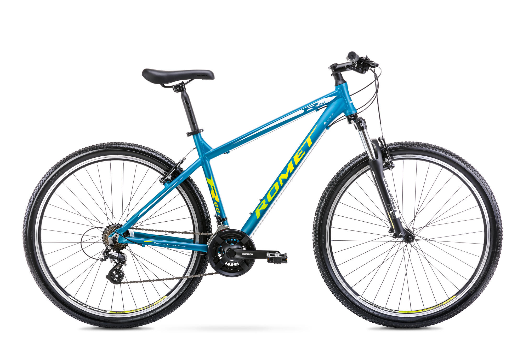 Rower górski Romet Rambler R9.0 29 L(19) niebiesko-biało-żółty