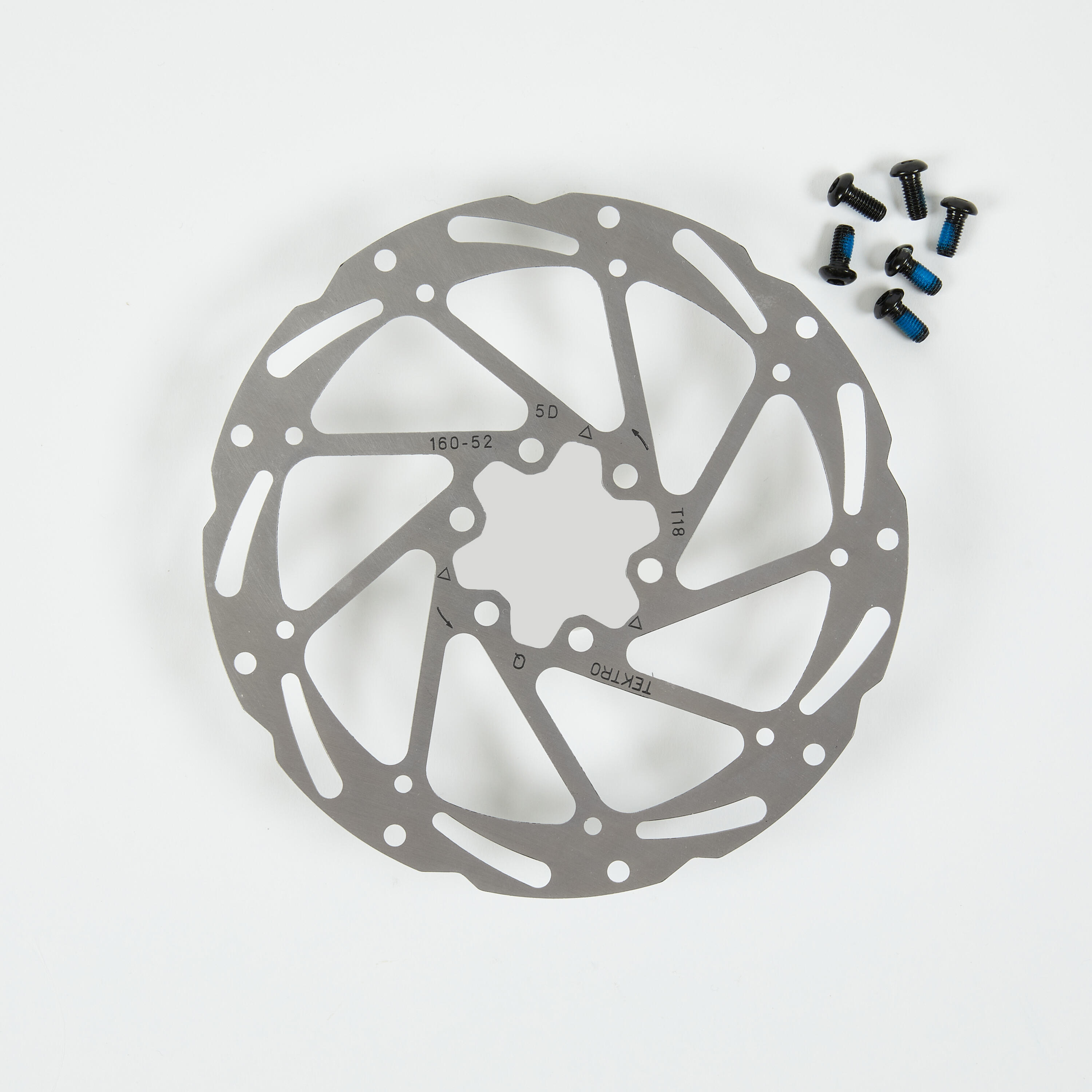 Tarcza hamulca rowerowego Rockrider TR-52 160 mm na 6 otworów