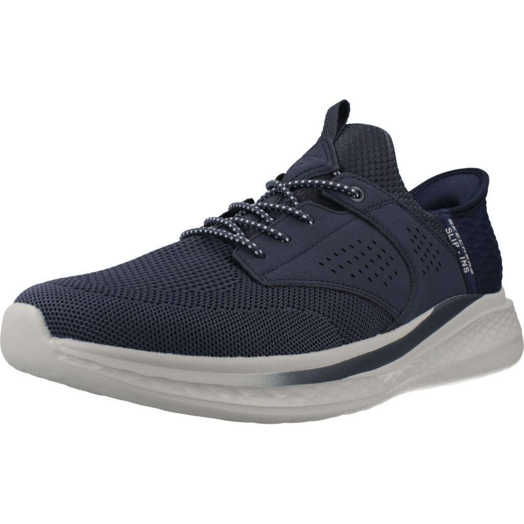Buty SKECHERS SLIP-INS SLADE CASTER Niebieski