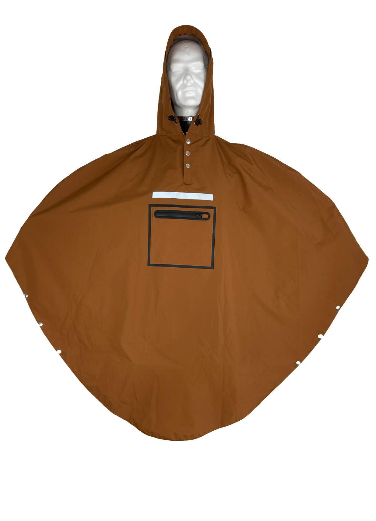 Poncho Ludowe Poncho Brązowe