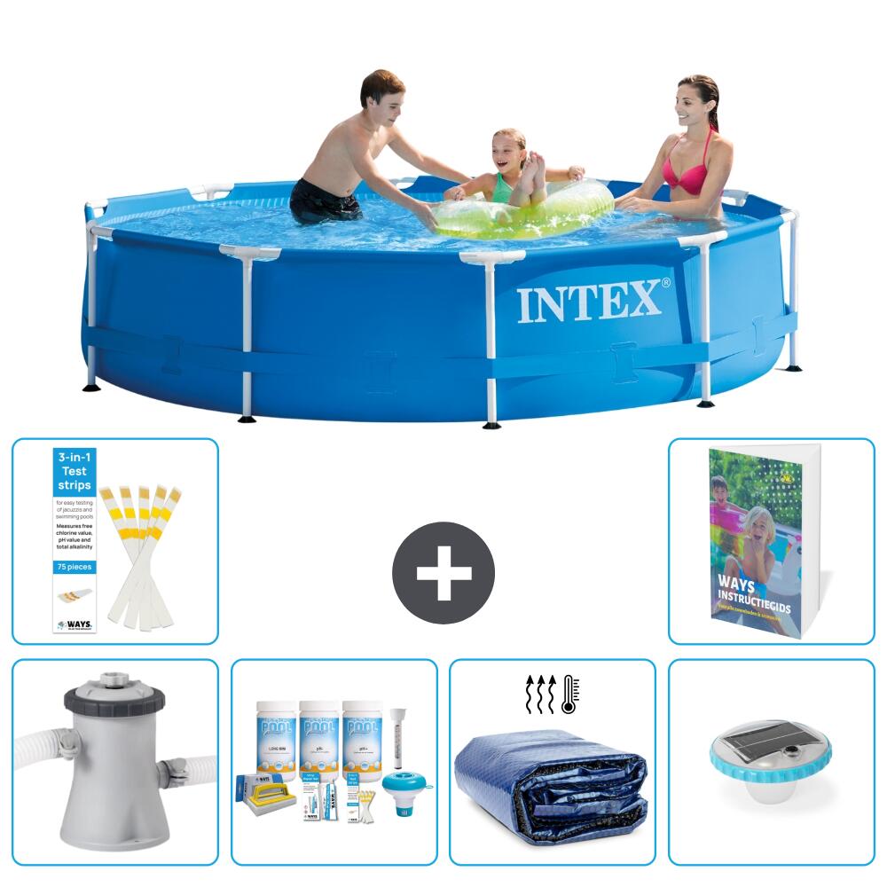 INTEX Basen ze stelażem Okrągły - 305x76 cm - 7-częściowy S228