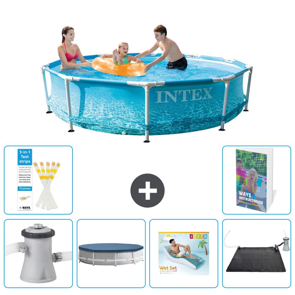 INTEX Basen ze stelażem Okrągły - 305x76 cm - 7-częściowy S219