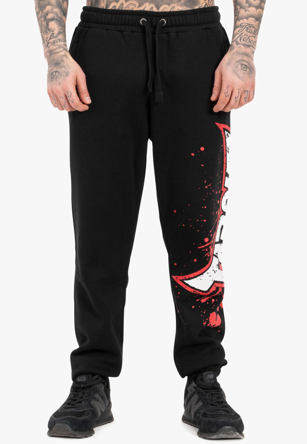 Spodnie dresowe w regularnym kroju Tapout Splashing