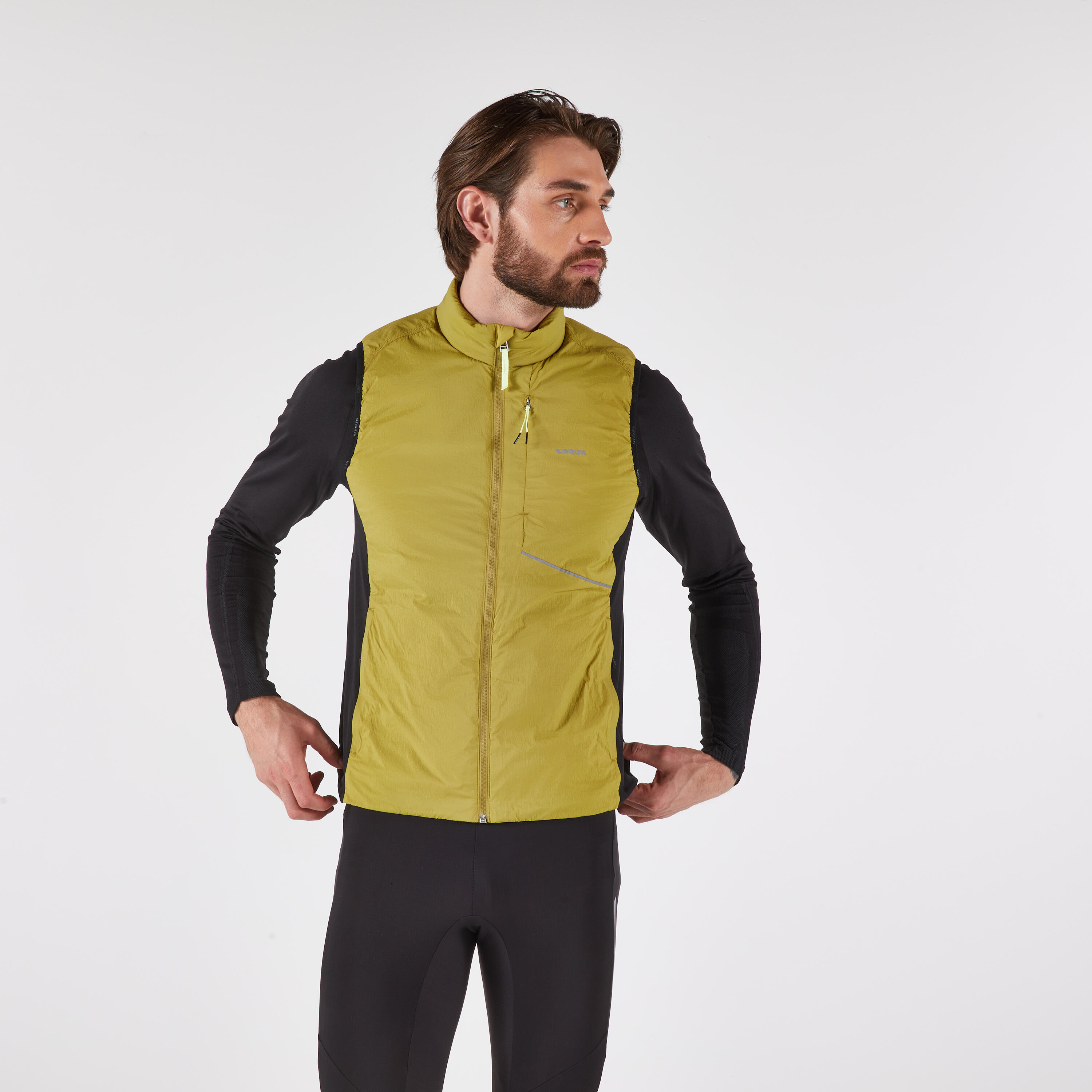 Kamizelka do biegania męska Kiprun 500 Warm ocieplana