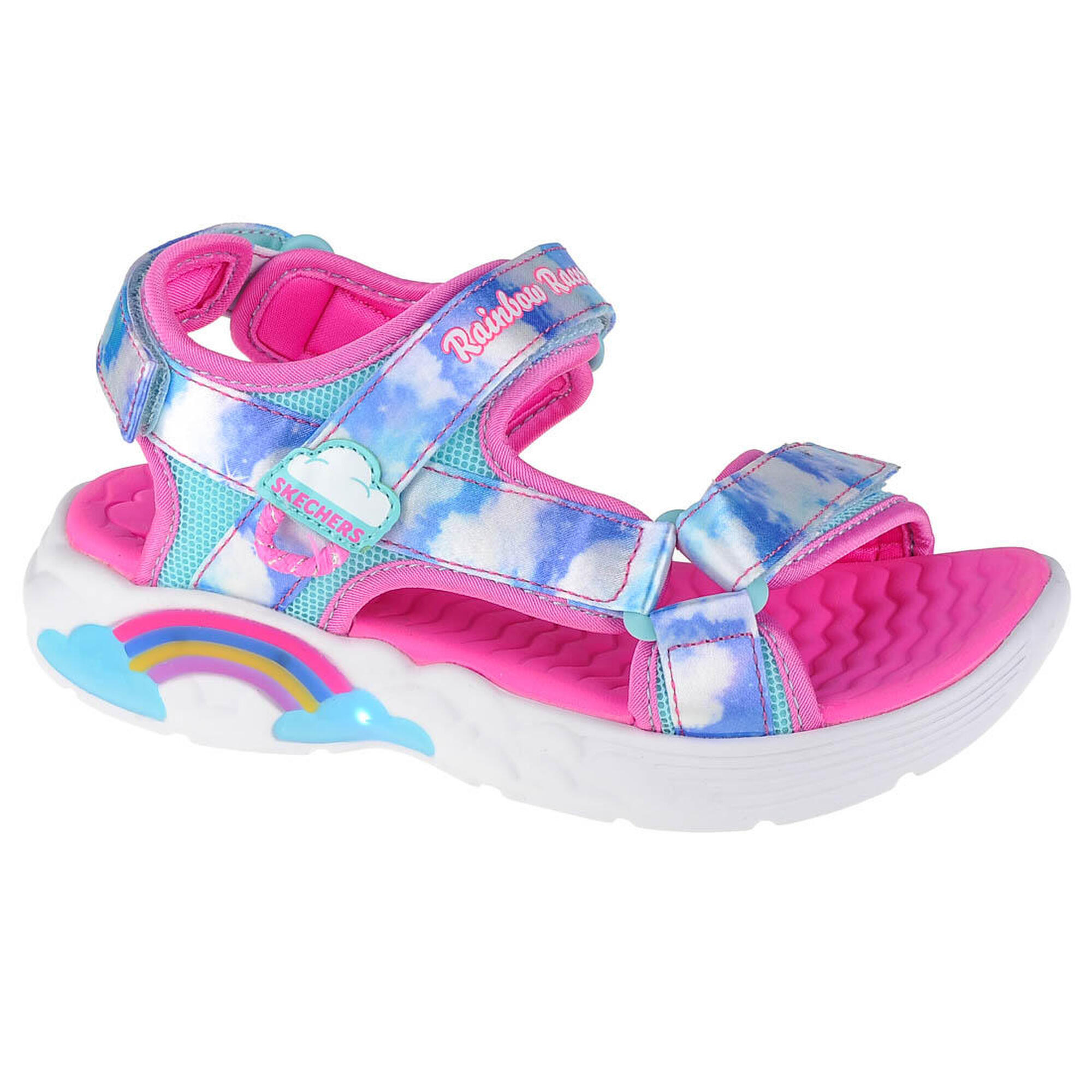 Skechers Rainbow Racer Sandal-Summer Sky, dla dziewczynki, sandały, Niebieskie