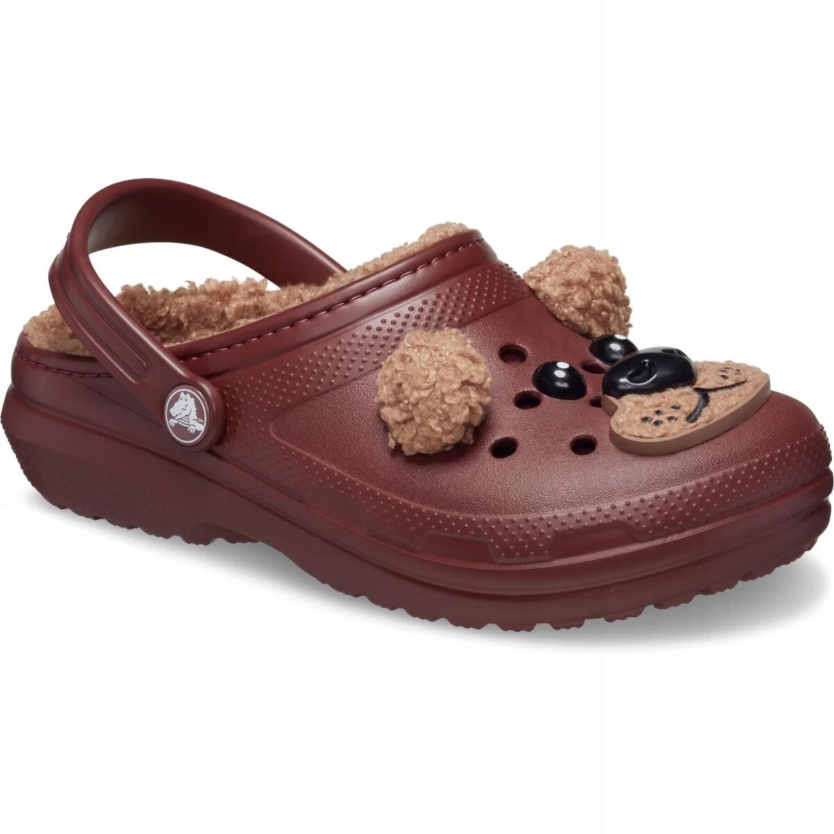 Chodaki Dla Dzieci Crocs Classic Lined Iam Brown Bear Clog