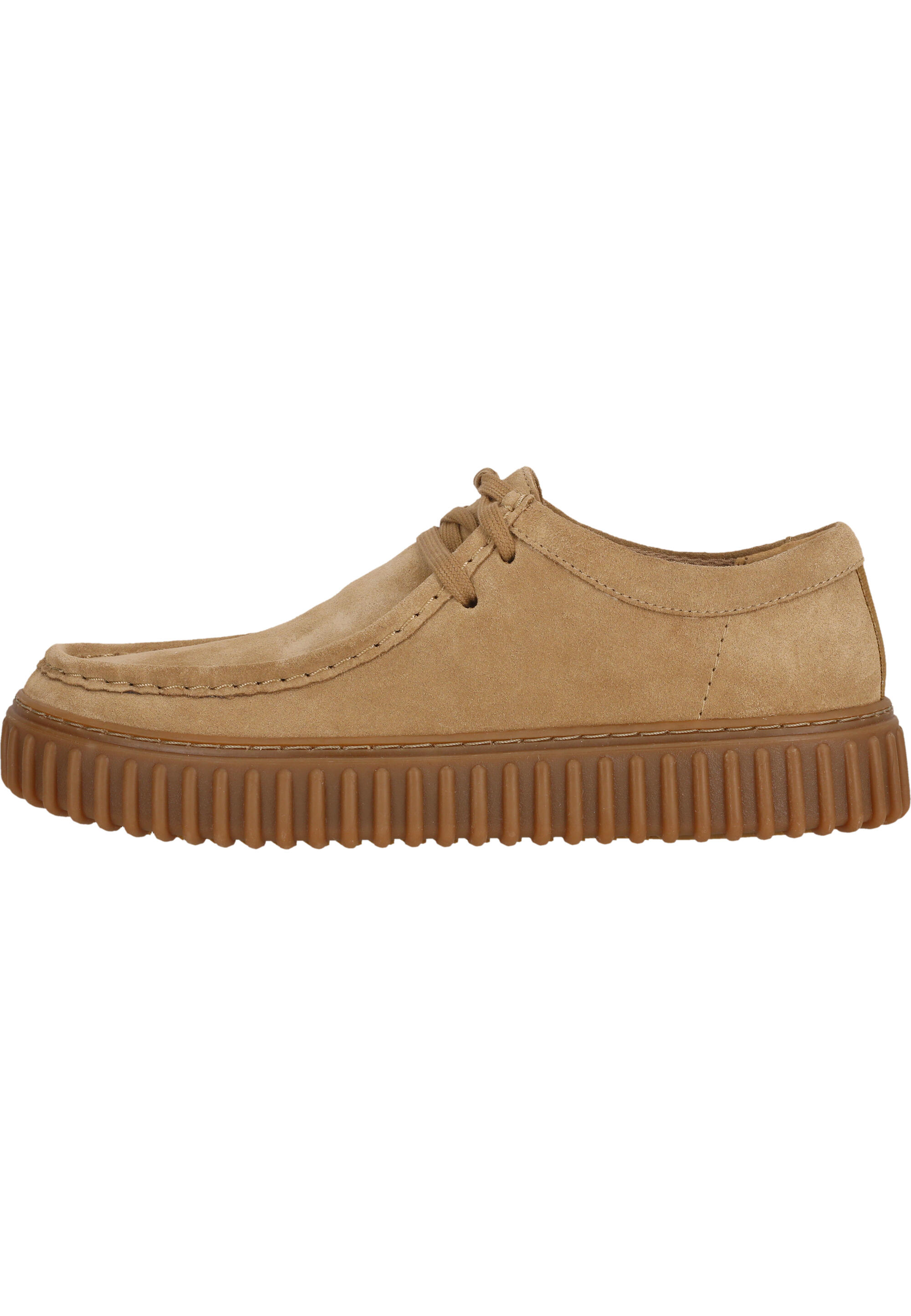 Mokasyny Torhill Lo Clarks brązowe z tekstylną podszewką