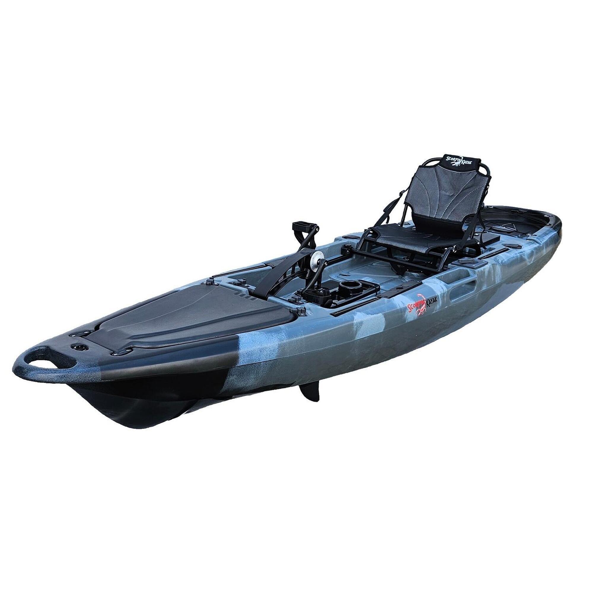 Kajak wędkarski z napędem nożnym Scorpio Pedal Fish 12 Pro