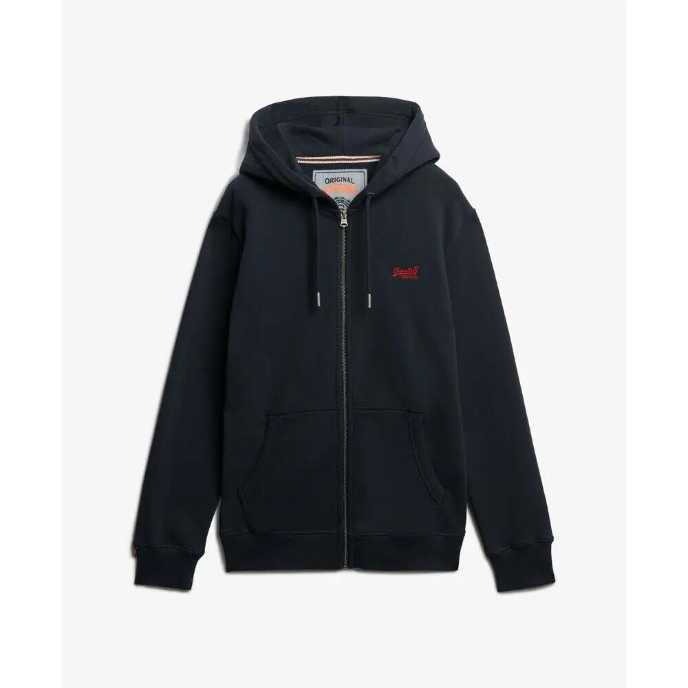 Rozpinana bluza z kapturem z logo essential Superdry