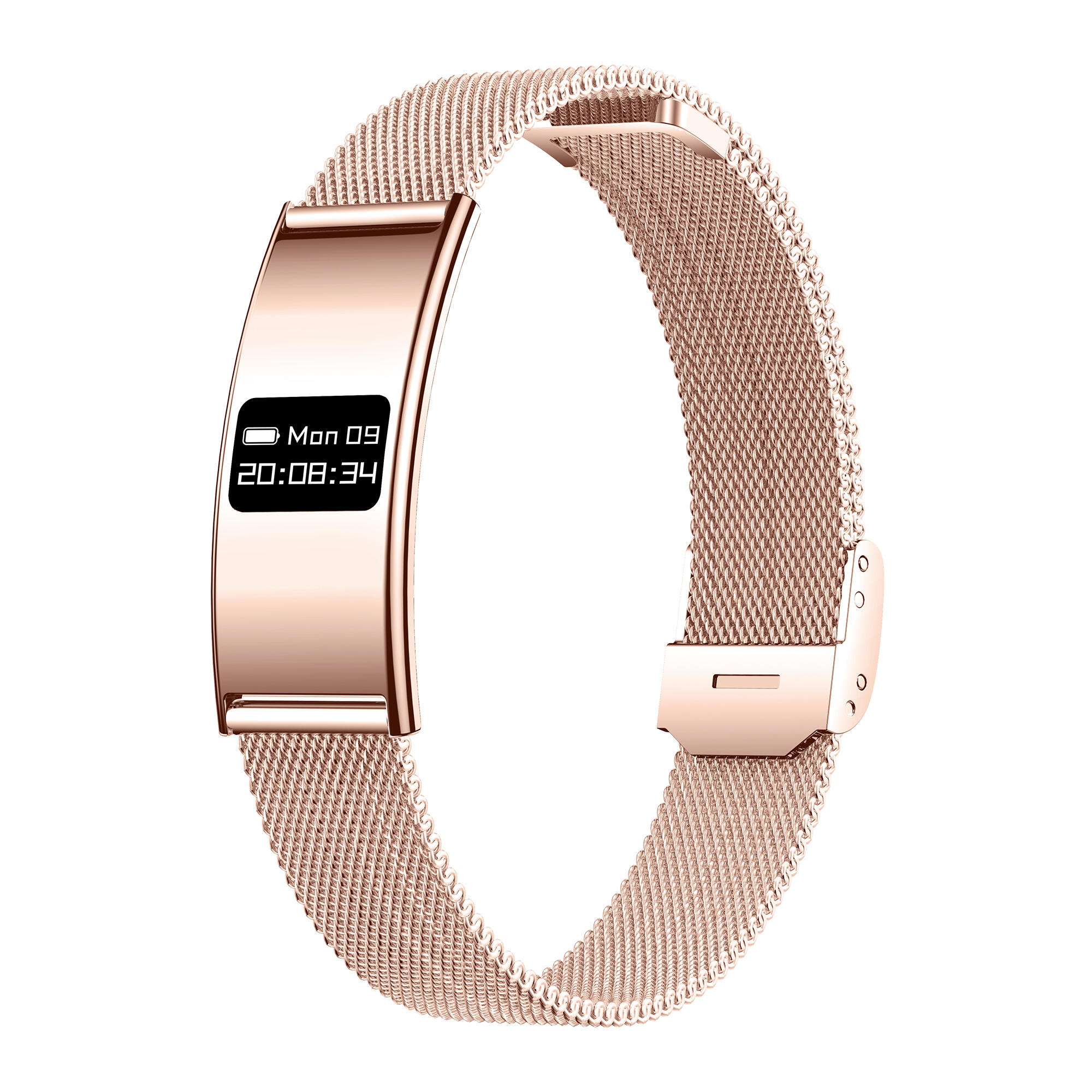 Smartband sportowy Forever SB-B8 Elegance OLED Bluetooth 5.3 IPX8 Różowe złoto