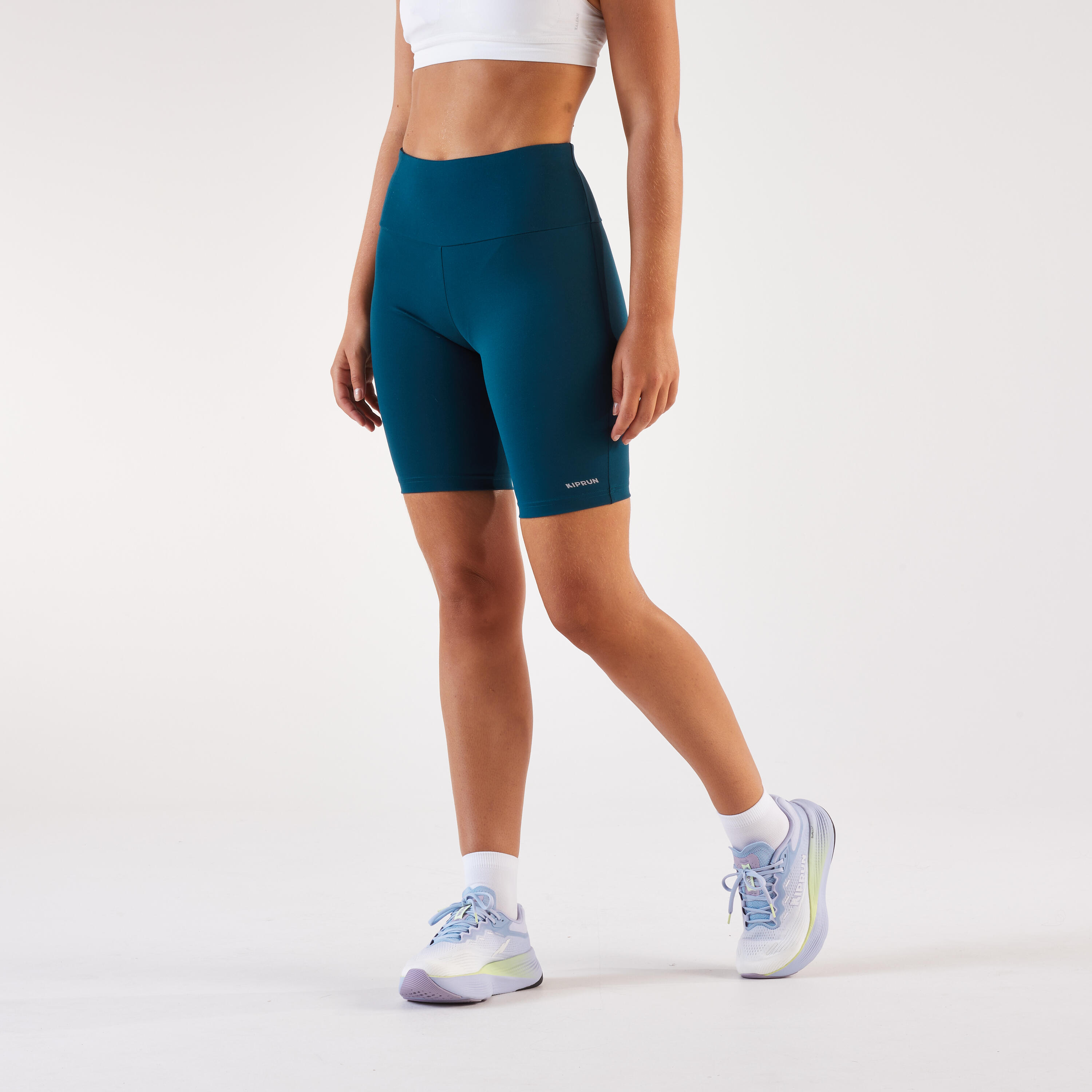 Legginsy do biegania krótkie damskie Kiprun Run 500 Comfort
