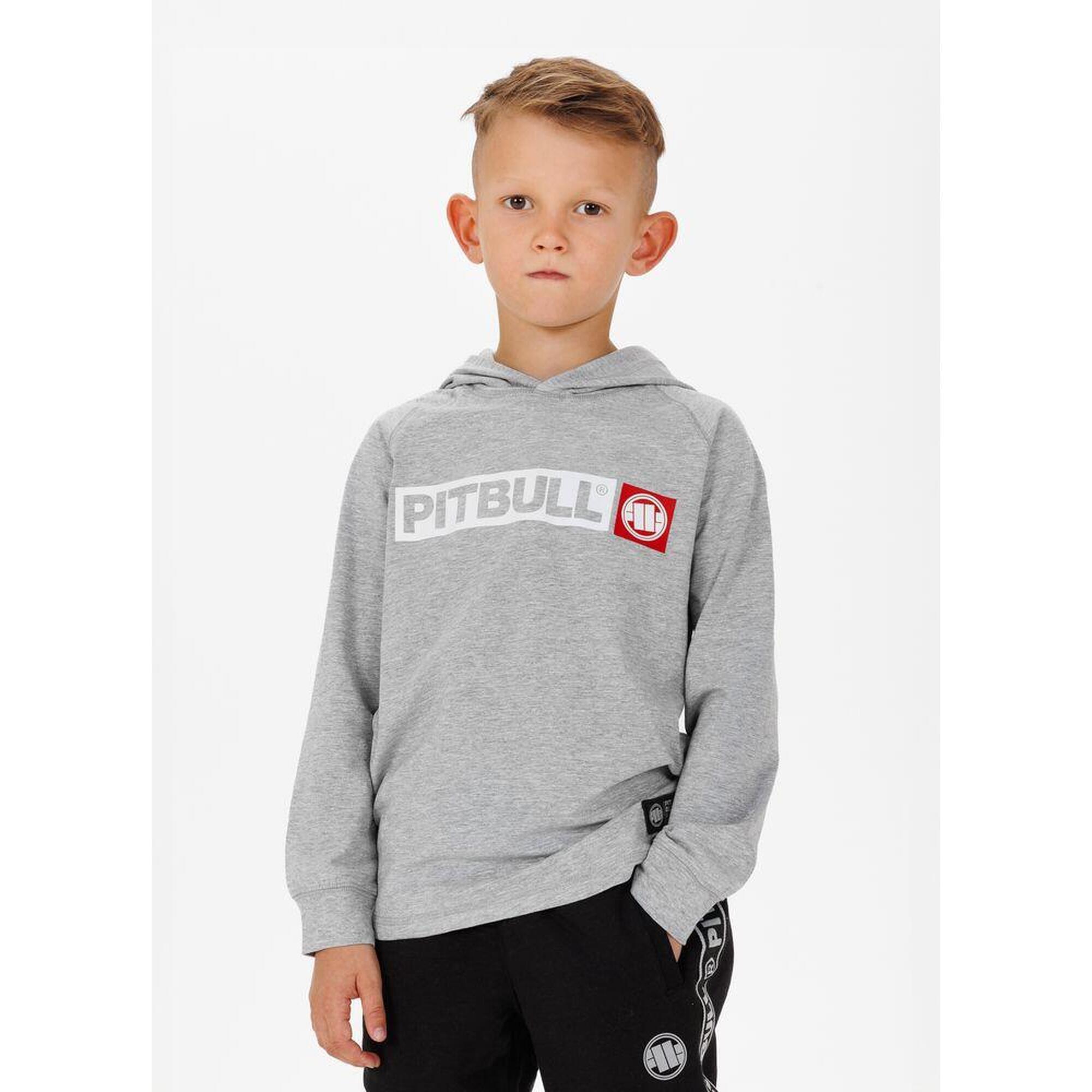 Longsleeve dziecięcy Pitbull z kapturem Hilltop