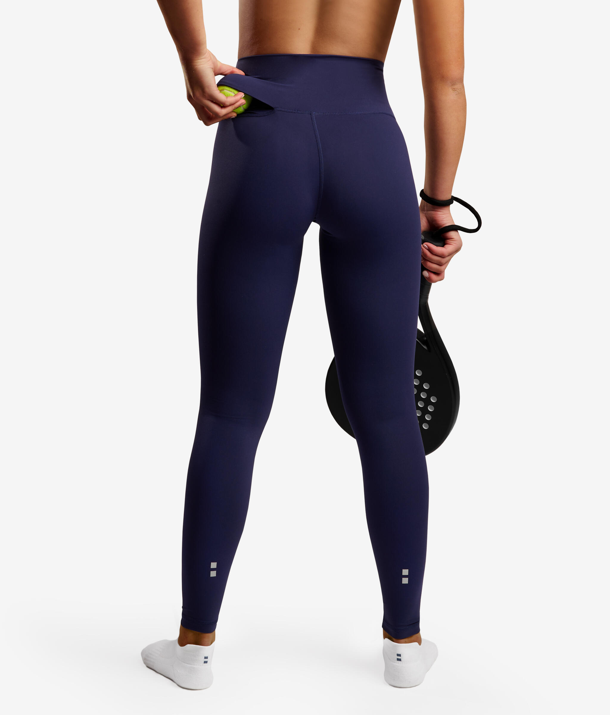 Legginsy do tenisa/padel damskie Smart z kieszenią na piłki