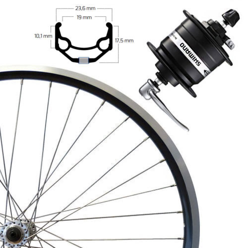 Roland 28 przednie koło Ryde ZAC19, piasta DHC3003 czarna