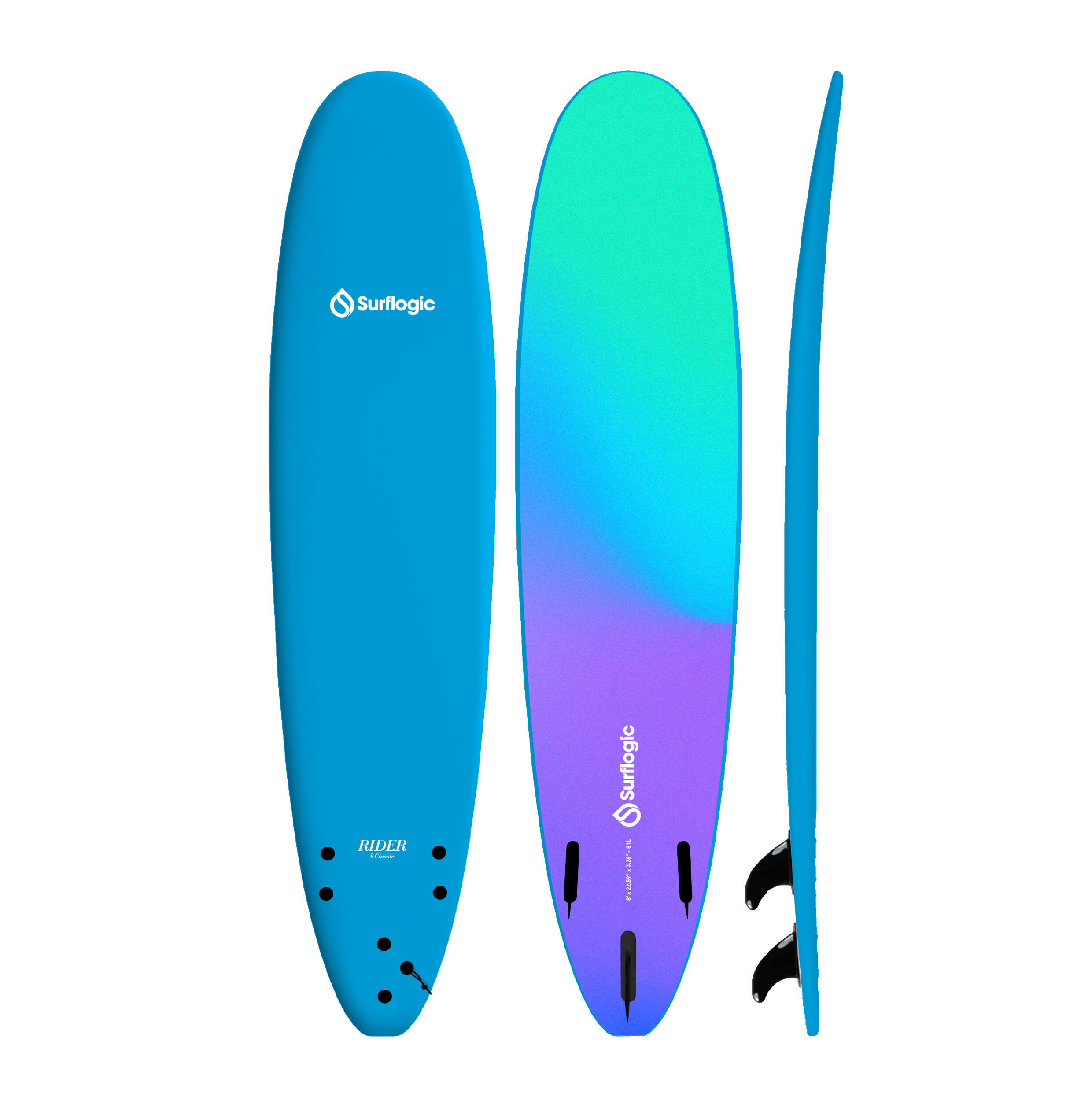 Deska surfingowa Surf Logic Raider Classic 8'0 - 81l softboard