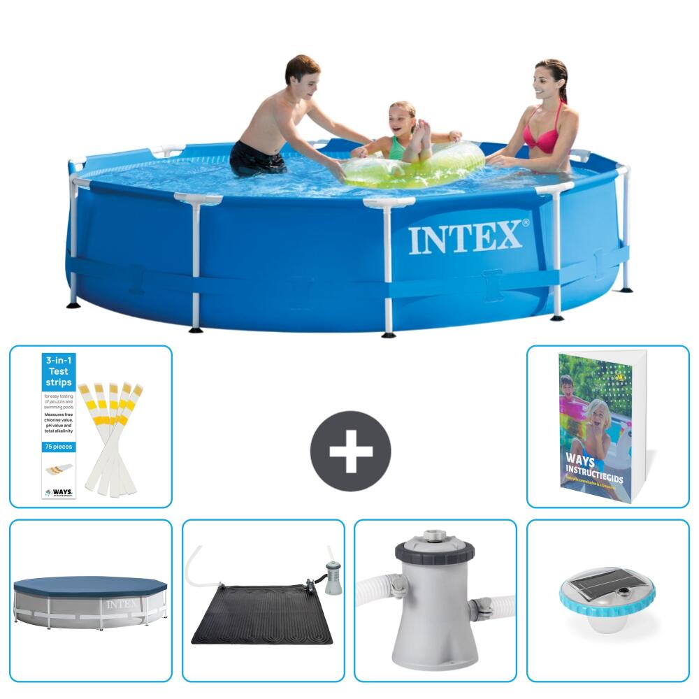 INTEX Basen ze stelażem Okrągły - 305x76 cm - 7-częściowy S154