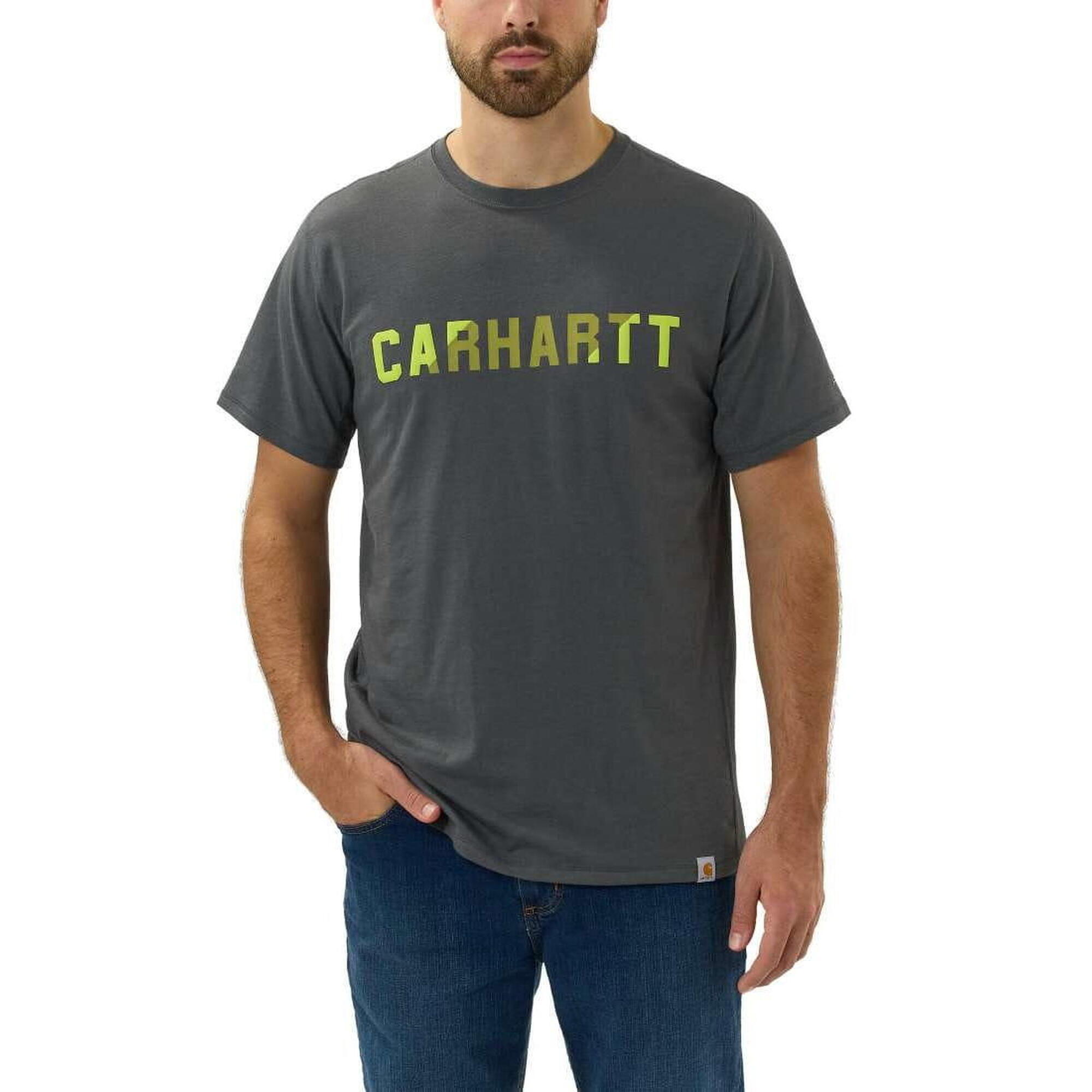 Koszulka męska T-shirt Carhartt Force Midweight Block Logo