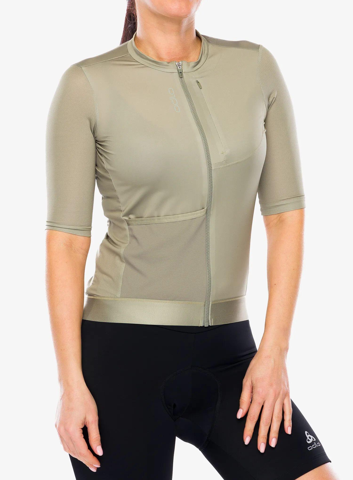Koszulka kolarska damska Odlo Explorer Pro T-Shirt S/U Collar S/S Full Zip