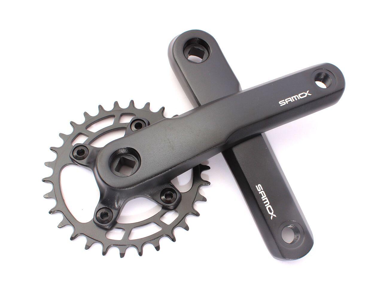 Zestaw korbowy SAMOX MTB – 1-biegowy 165 mm