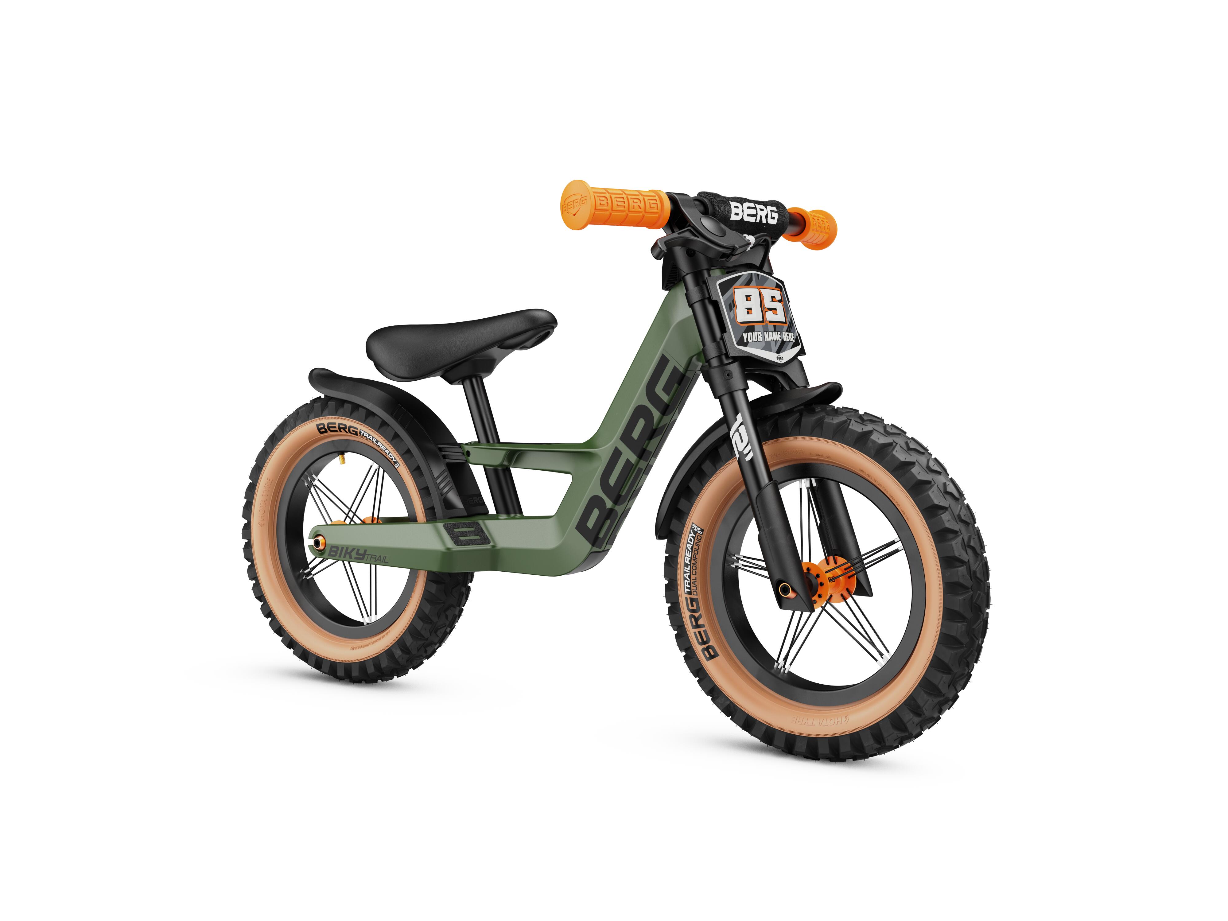Rowerek Biegowy dla Dzieci, 2,5+ Lat, 12 Cali, Biky Trail Zielony