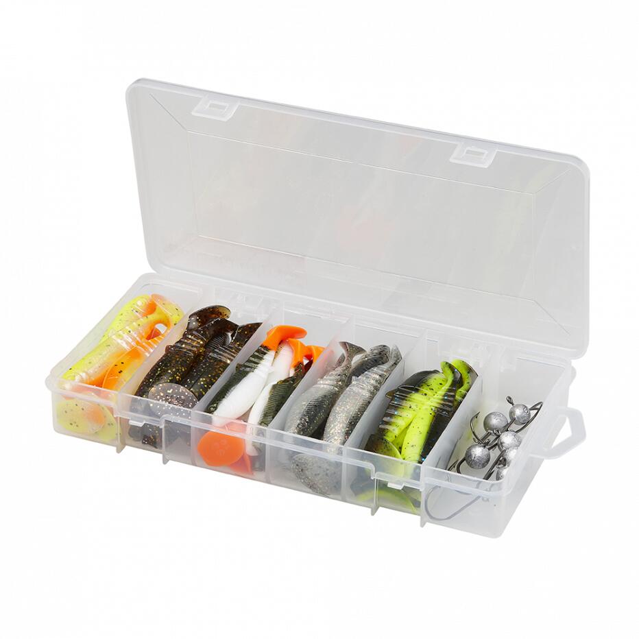 Przynęta sztuczna Cannibal Shad Kit 10-12,5 cm 36 części + pudełko Jig