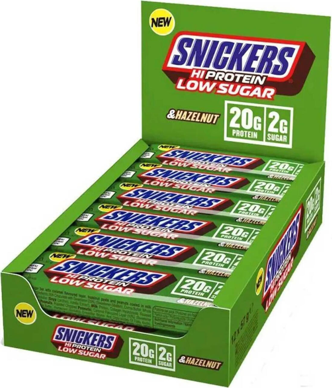 Snickers LOW SUGAR High Protein Bar (12x57g)