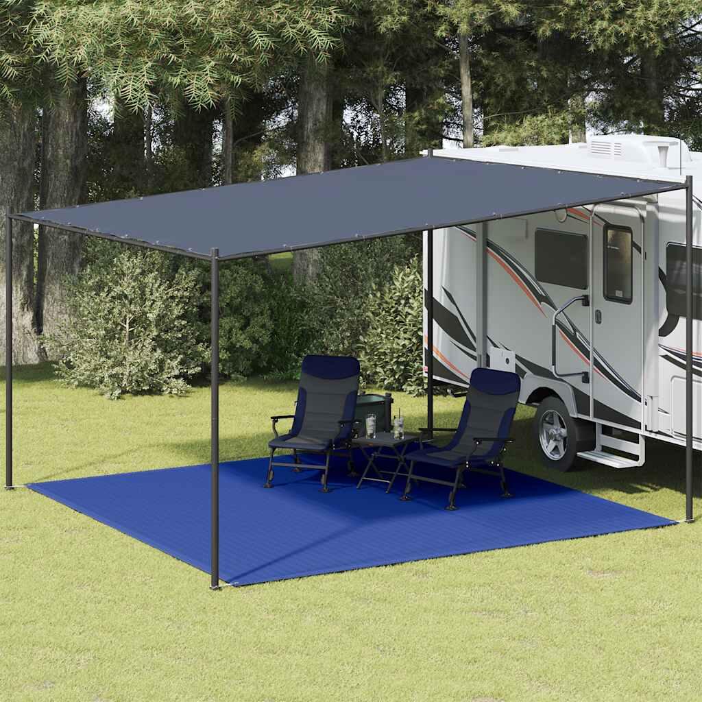 VidaXL mata pod namiot 400 x 400 cm HDPE niebieska