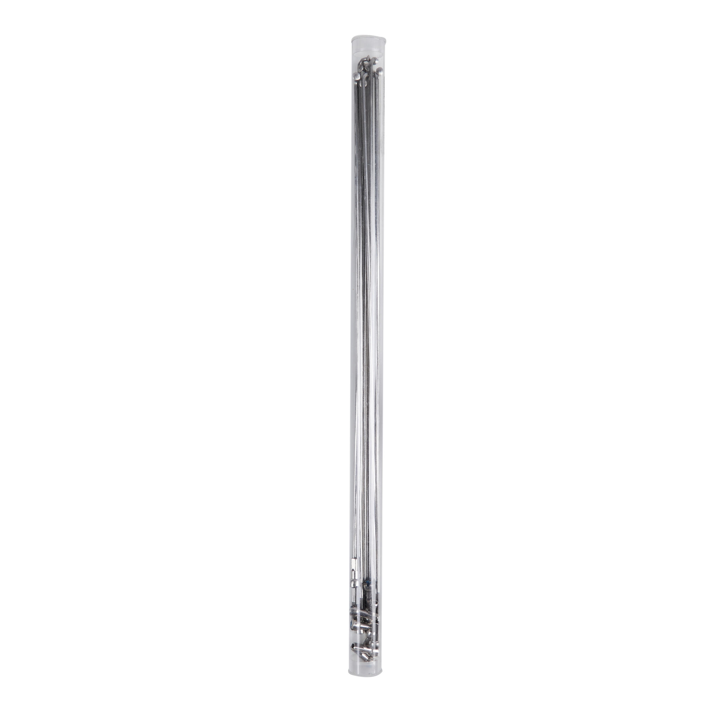 Szprycha rowerowa z inoxu srebrna 2 mm 300 mm z nakrętką ABS