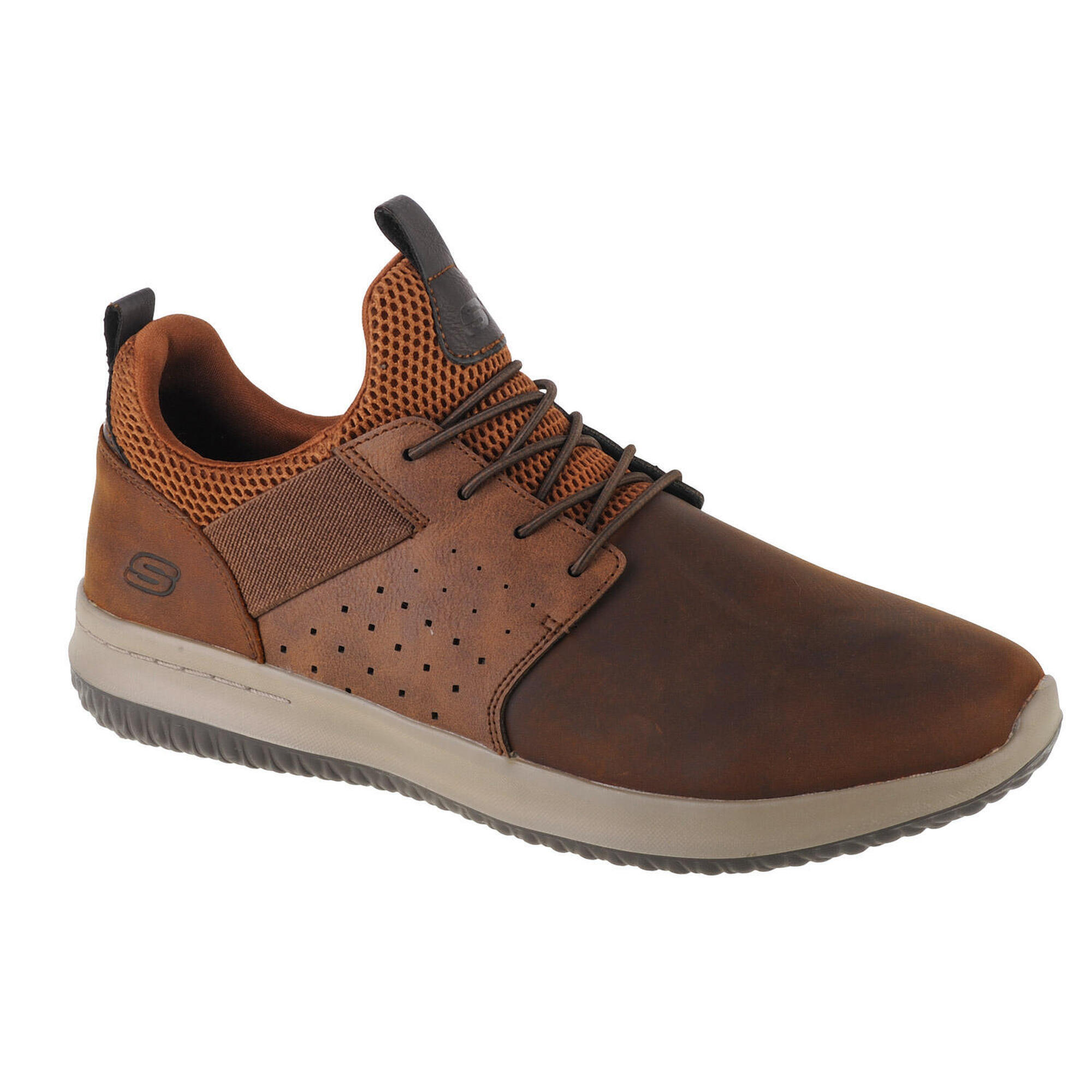 Buty sportowe męskie Skechers Delson Axton sneakersy brązowe (65870-CDB)