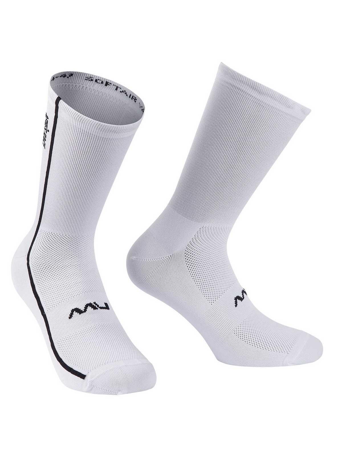 Skarpety rowerowe NORTHWAVE Apres Race Sock 18 cm biały
