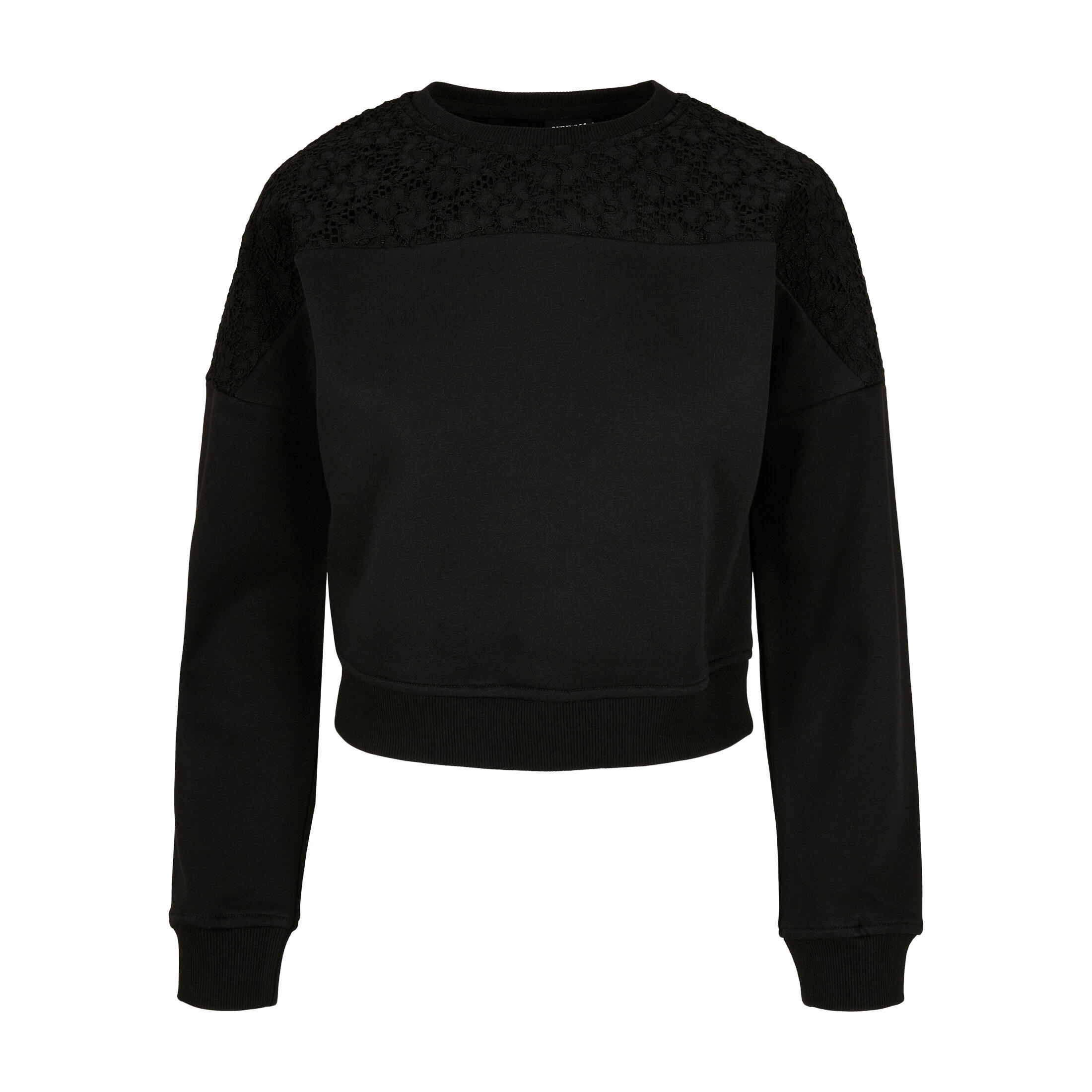Bluza damska z długim rękawem z koronką Urban Classics