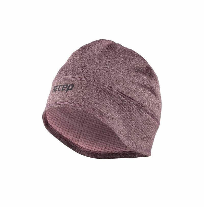 Czapka zimowa unisex odblaskowa termoaktywna z otworem na kucyk do biegania CEP