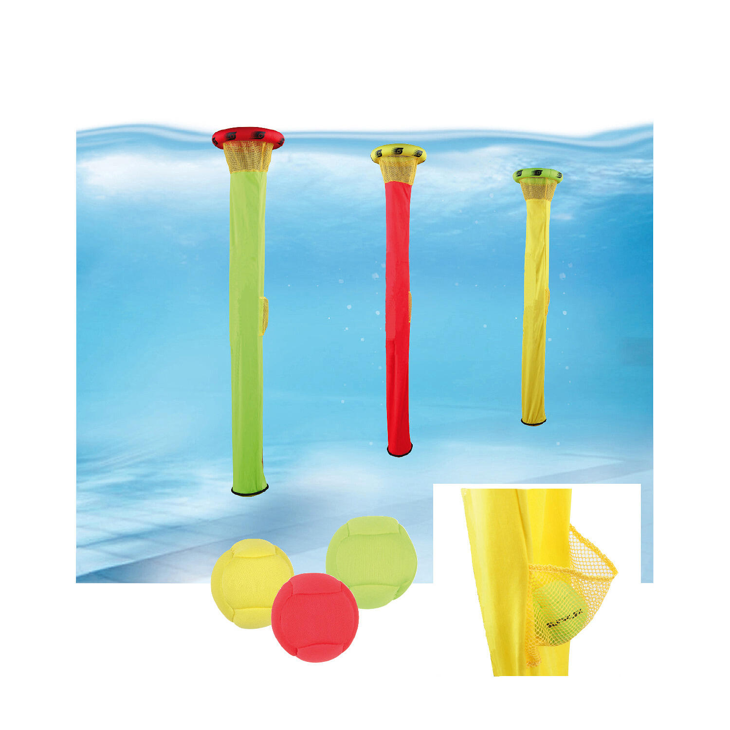 Sunflex Supertubes Zestaw 3 pierścieni z 3 piłkami