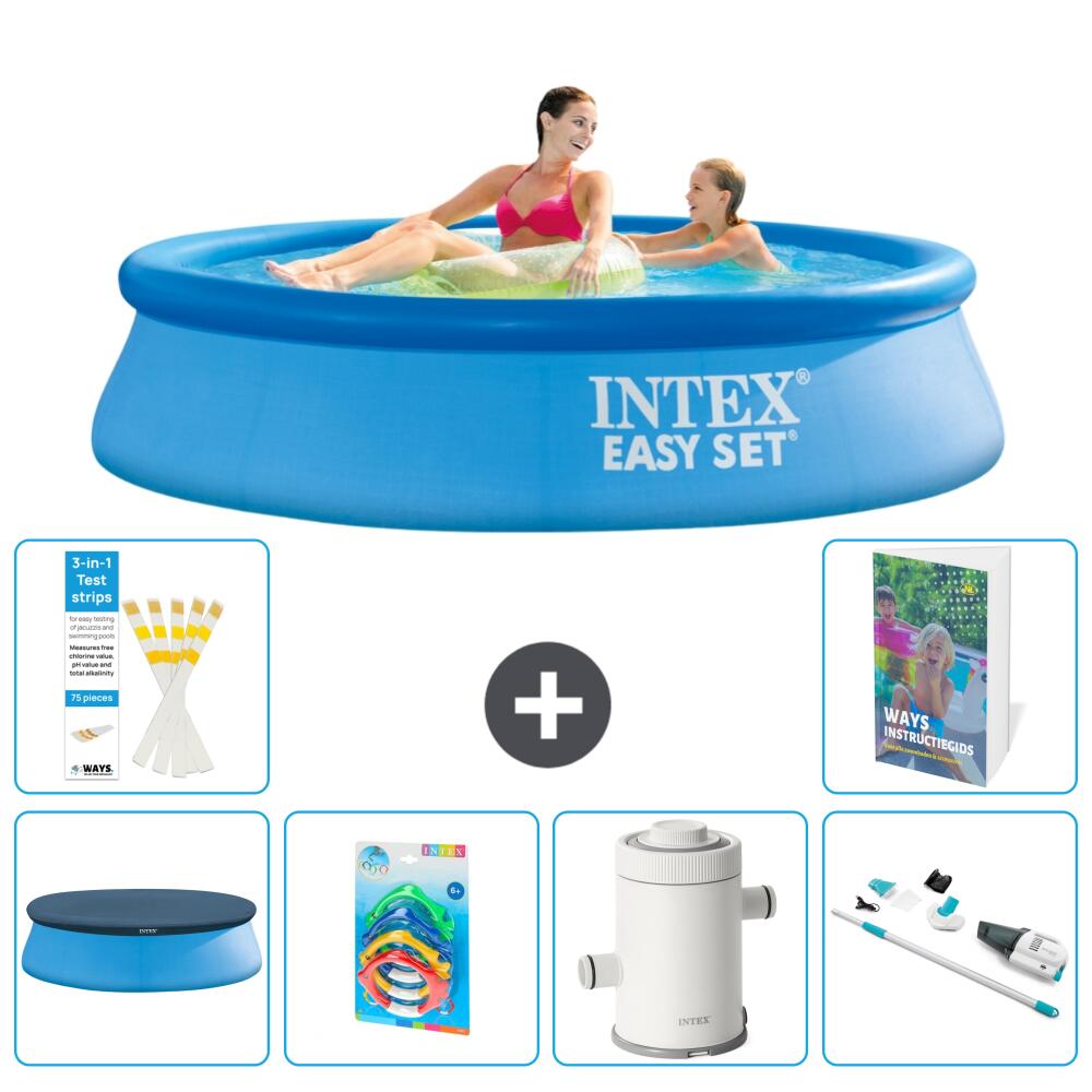 INTEX Basen Easy Set Okrągły - 244x61 cm - 7-częściowy S95