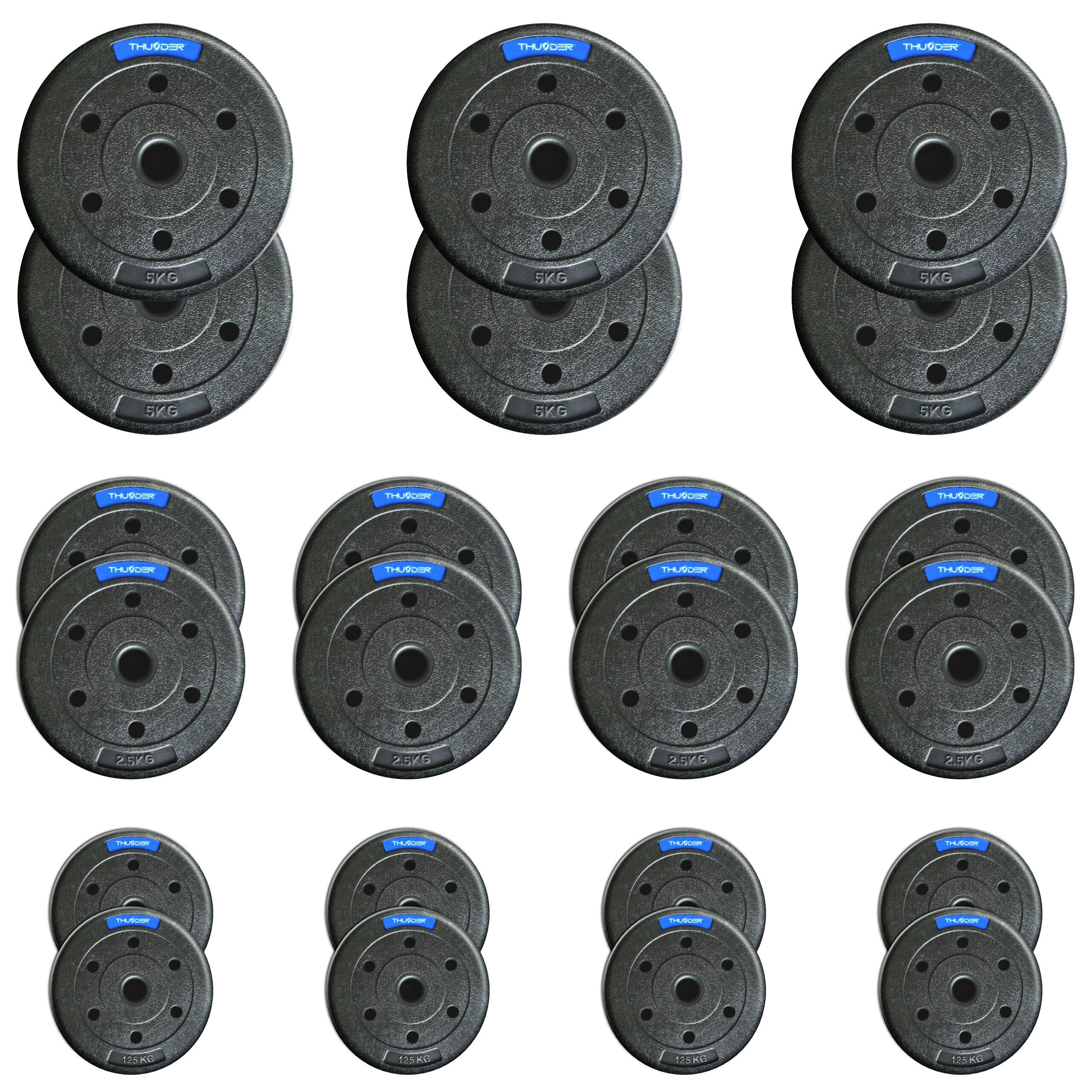 Zestaw obciążeń kompozytowych Thunder SET-B-08-60KG (6x5 8x2,5 8x1,25)