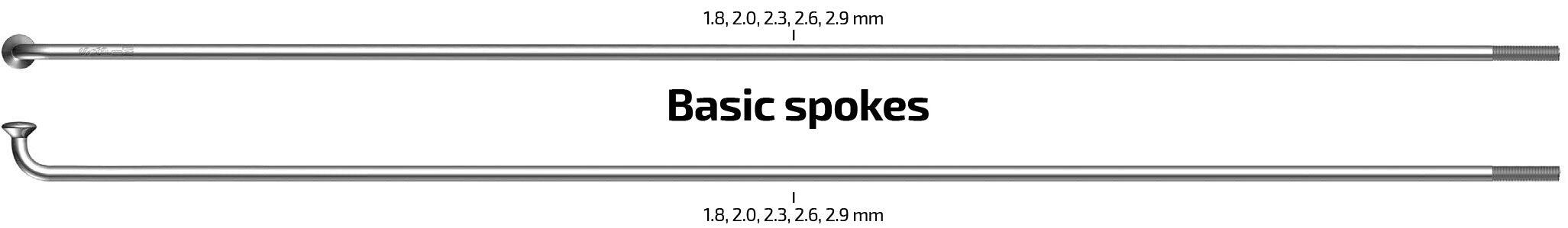 Sapim Szprychy 264-13 Ø2,33 mm FG 2,6 stal nierdzewna 100 szt