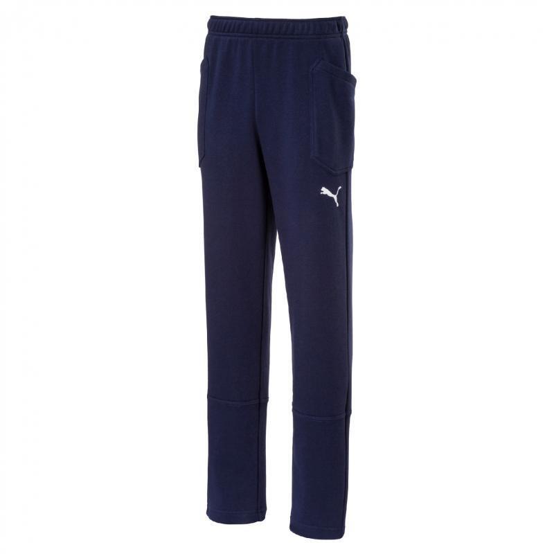 Spodnie dla chłopca Puma Liga Casuals Pants granatowe 655635 06