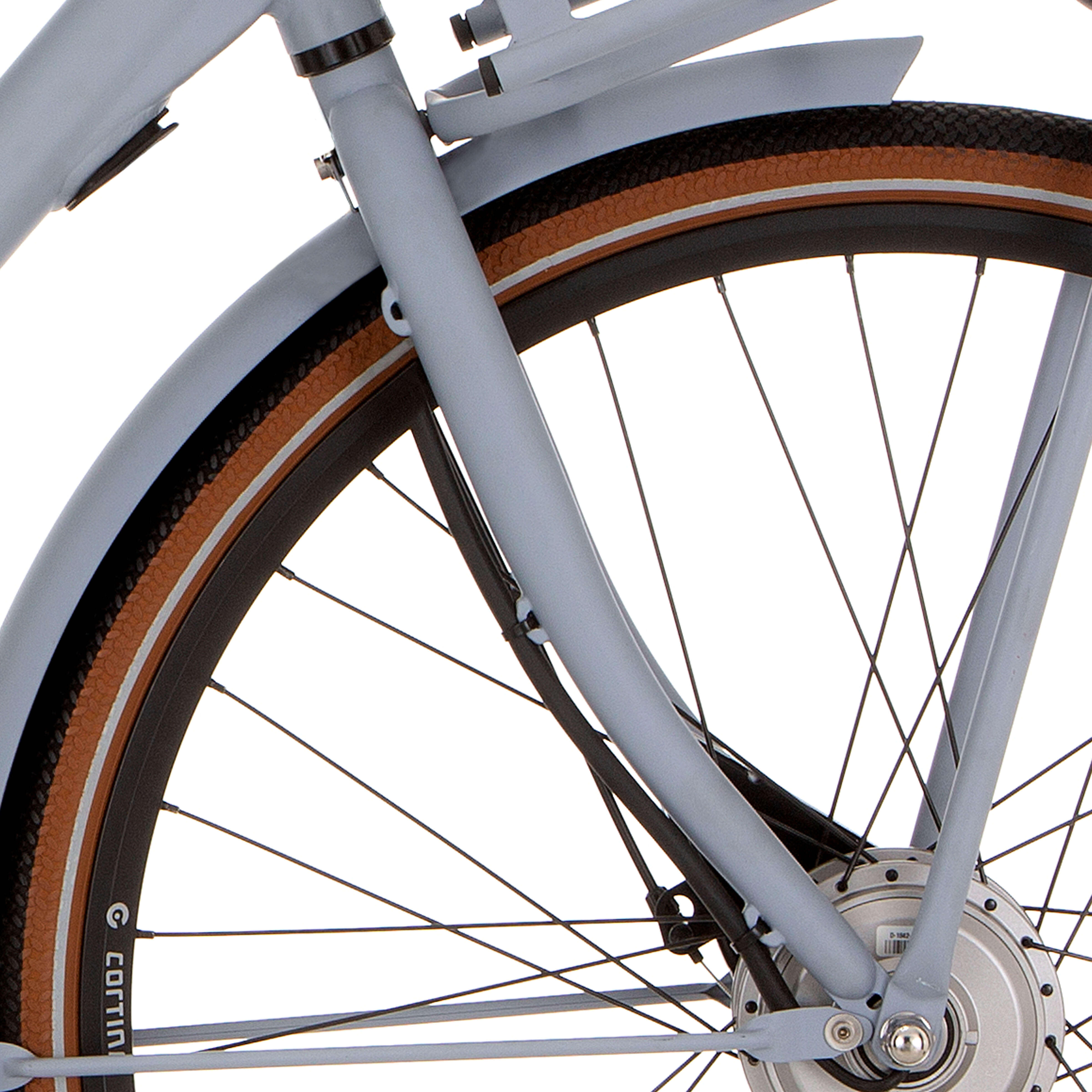 Cortina E-U4 D widelec przedni 28 1-1/8x305 matowy szary