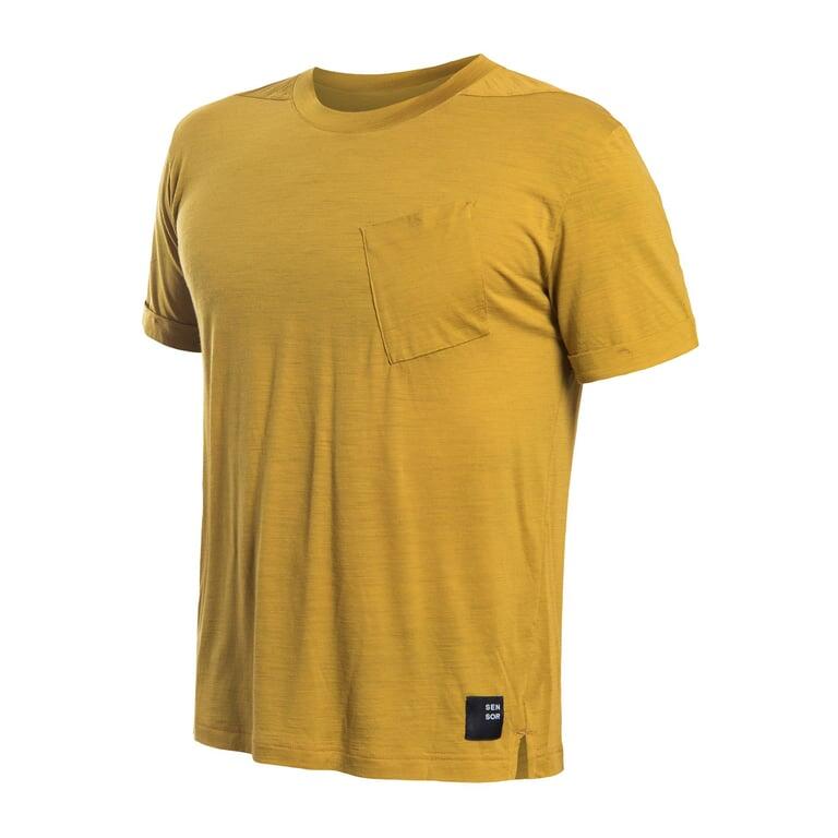 SENSOR Koszulka męska Merino Air Traveller Tee Ss mustard-M