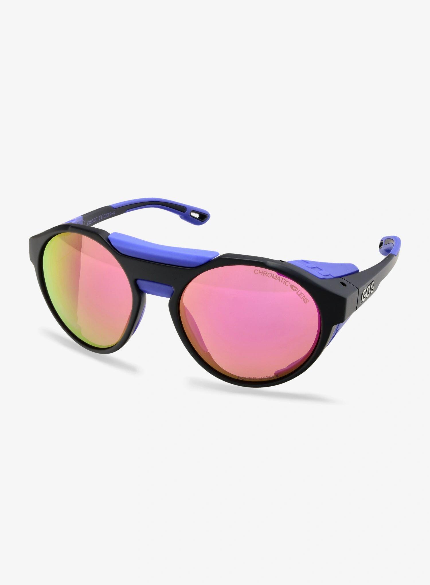 Okulary fotochromowe GOG Manaslu - matt black/purple