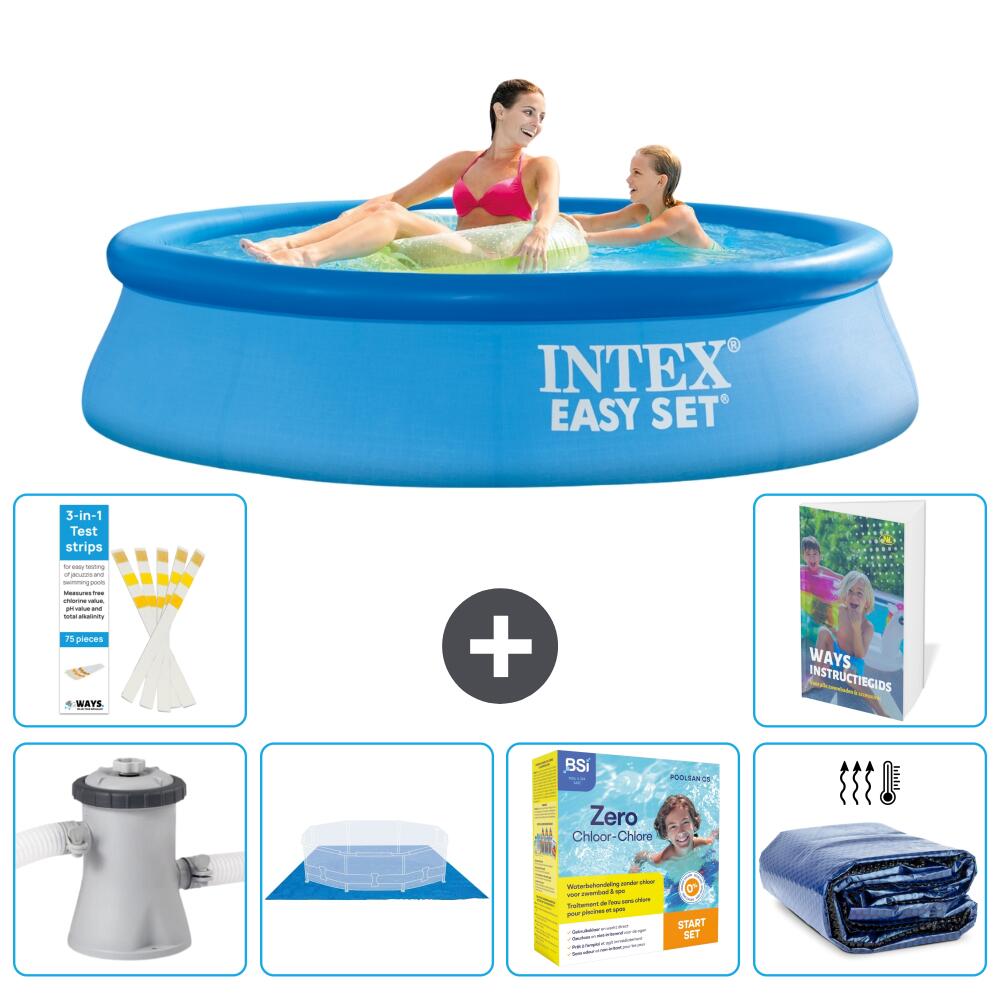 INTEX Basen Easy Set Okrągły - 244x61 cm - 7-częściowy S245