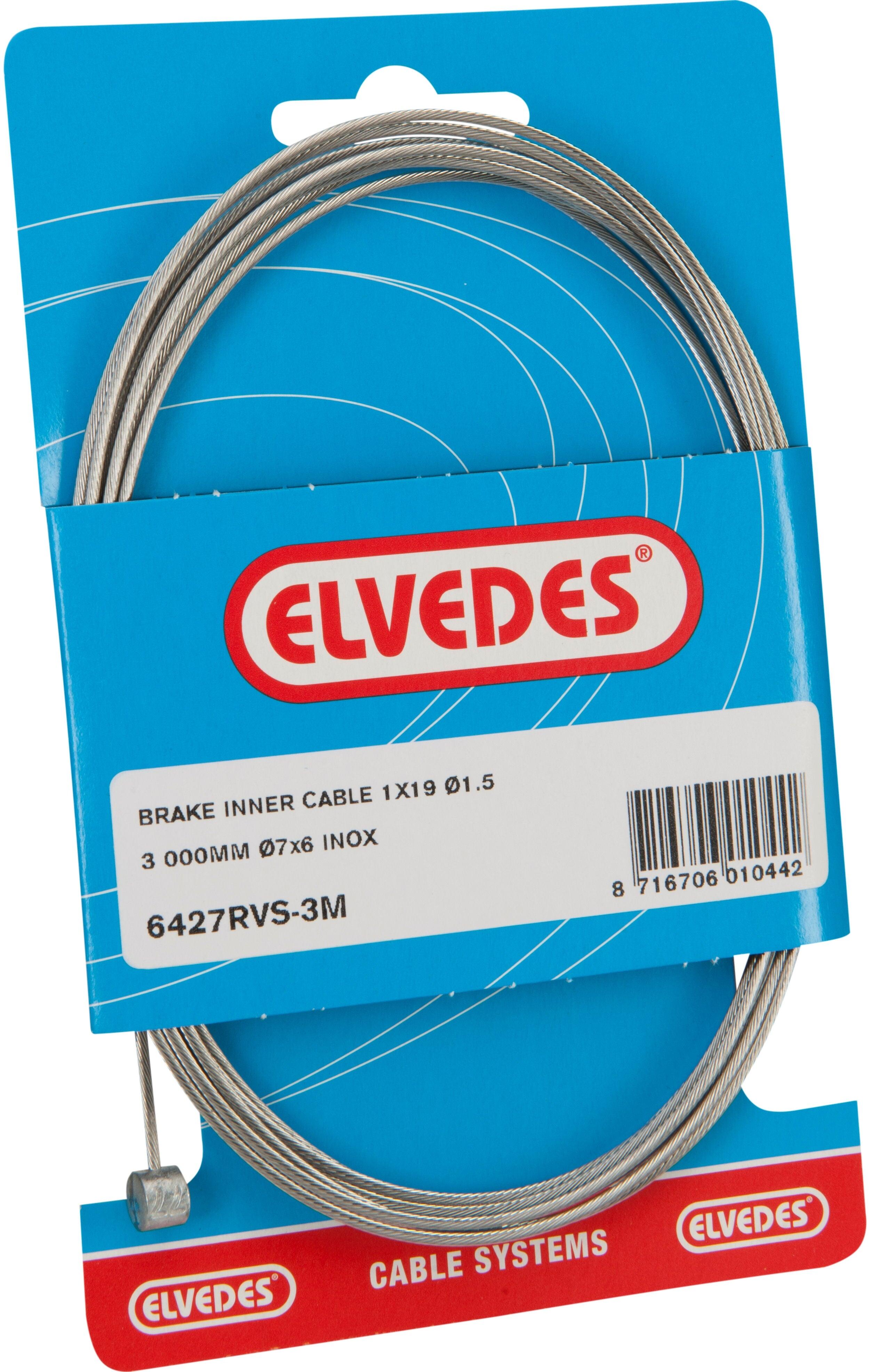 Elvedes stalowy kabel hamulcowy wewnętrzny 5000 mm Ø1,5 mm końcówka T 7 x 6 mm