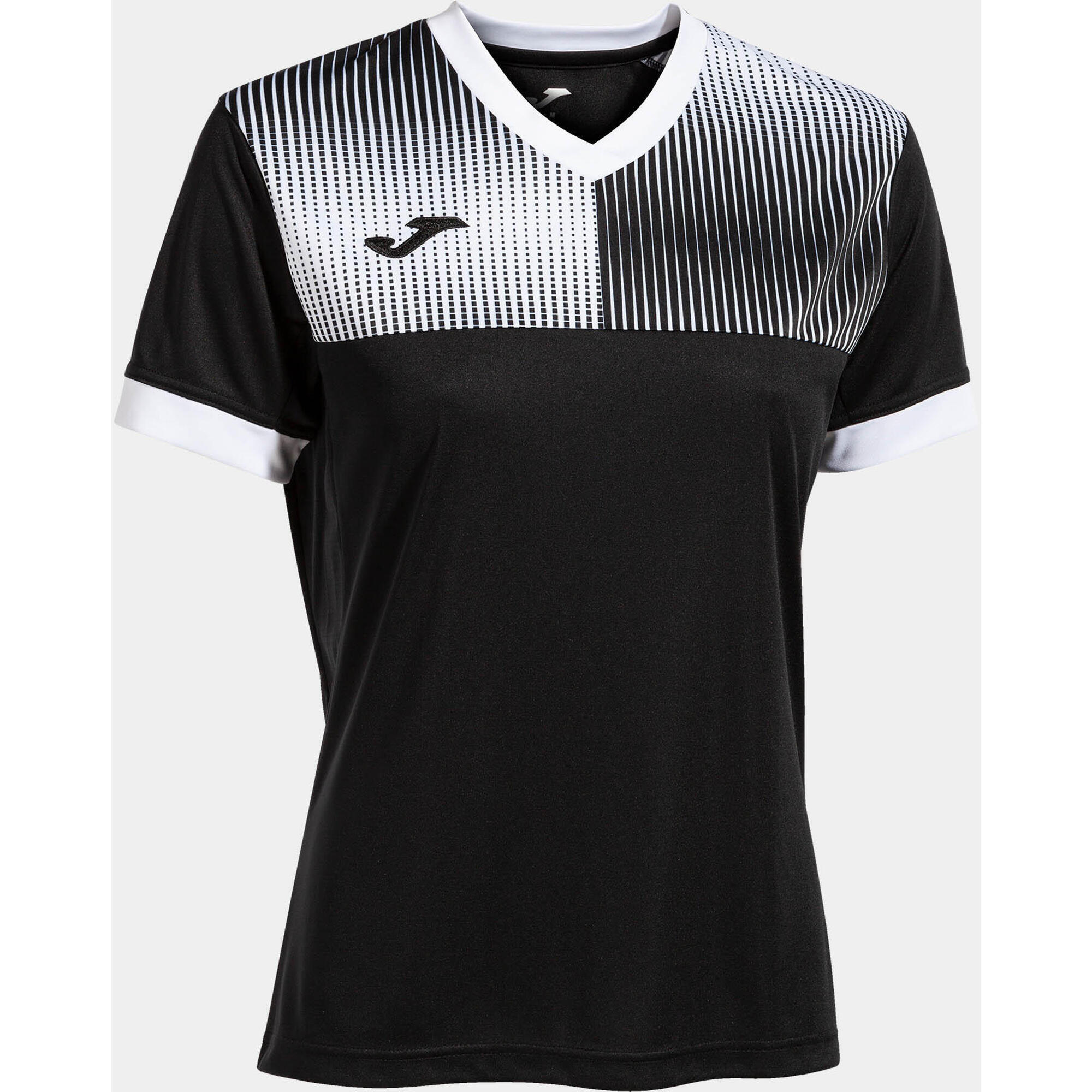 T-shirt trwałej damskiej Joma Eco Supernova Black and White XL
