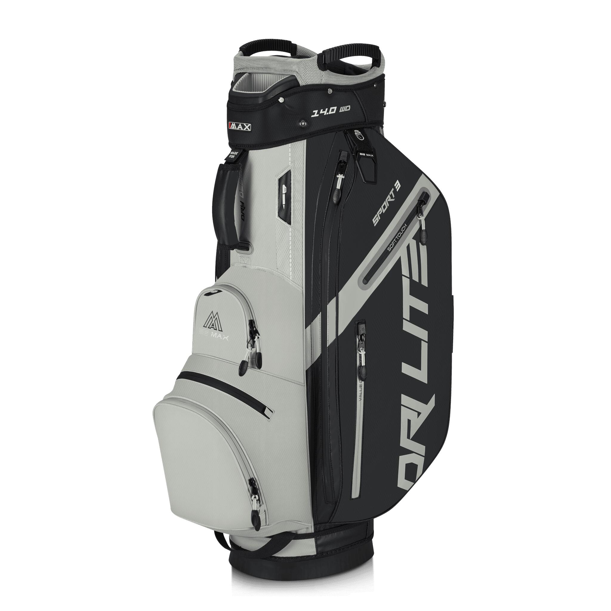 Big Max Dri Lite Sport 3 Wodoodporna torba golfowa Torba na wózek Czarny Ta