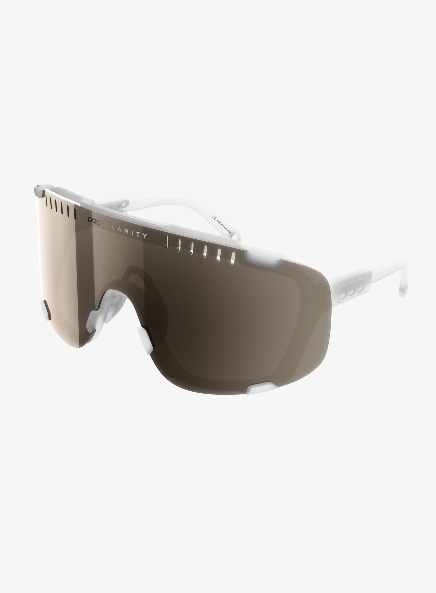 Okulary rowerowe POC Devour - crystal/clarity trail/silver