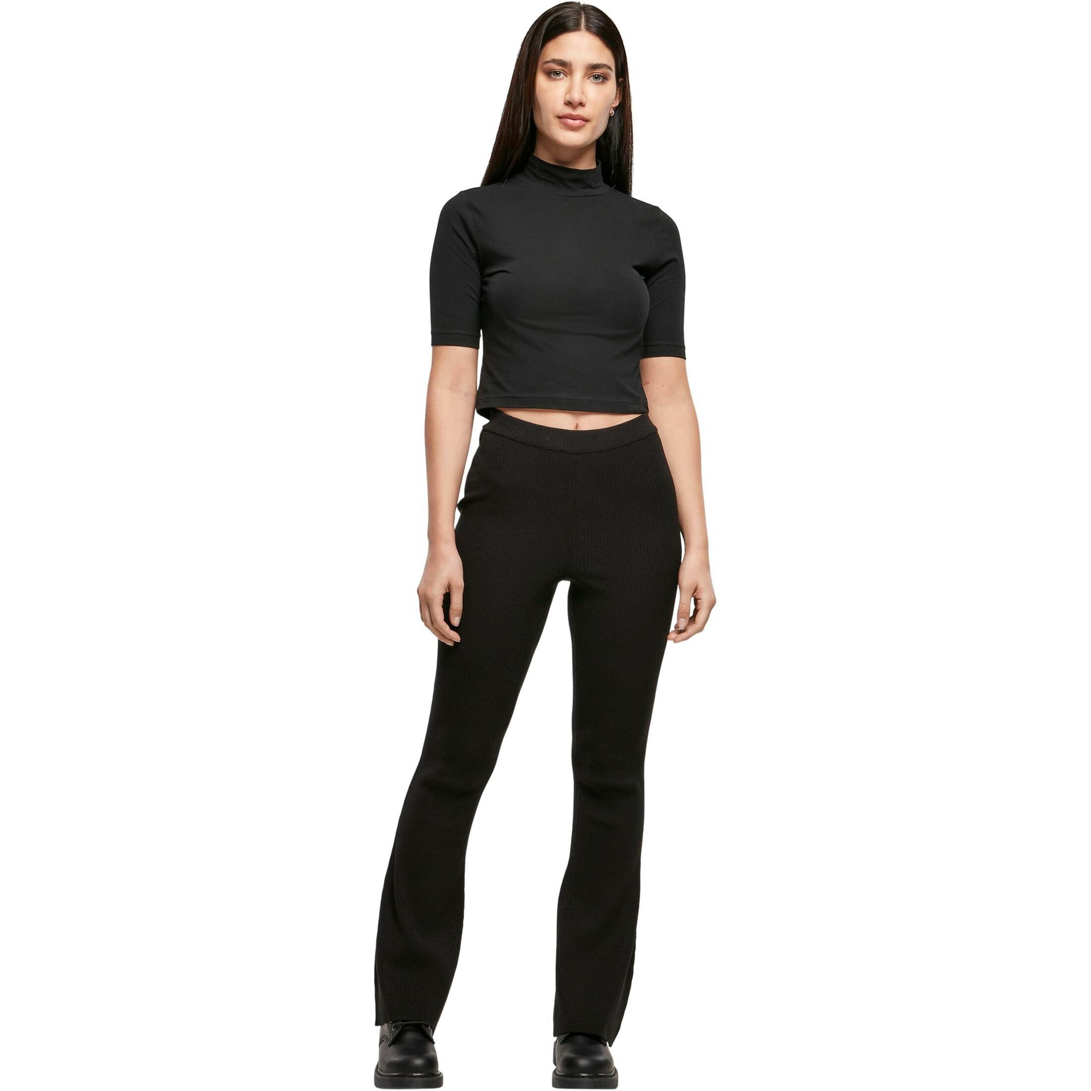 Legginsy damskie Urban Classics Rib Knit Bootcut
